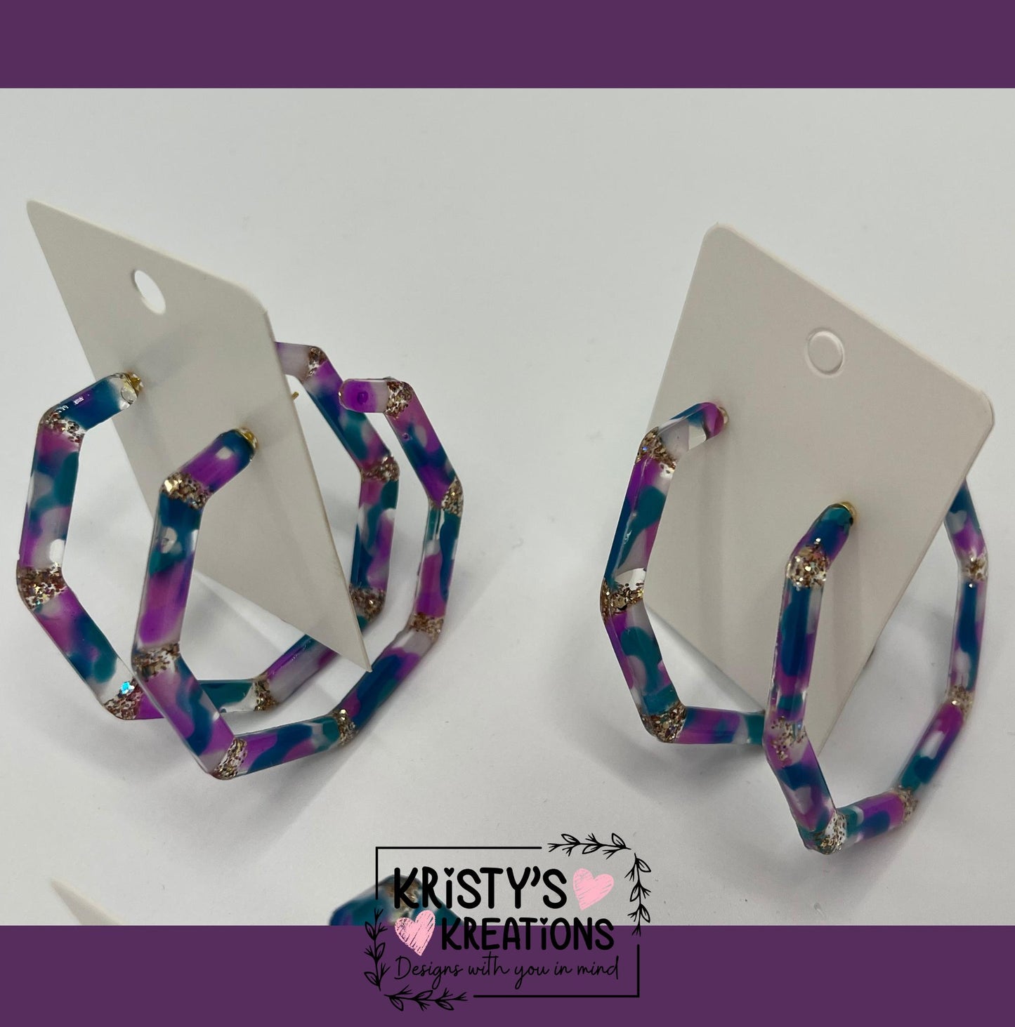 Ocean Breeze Mia Hoops - Large Hoop Earrings