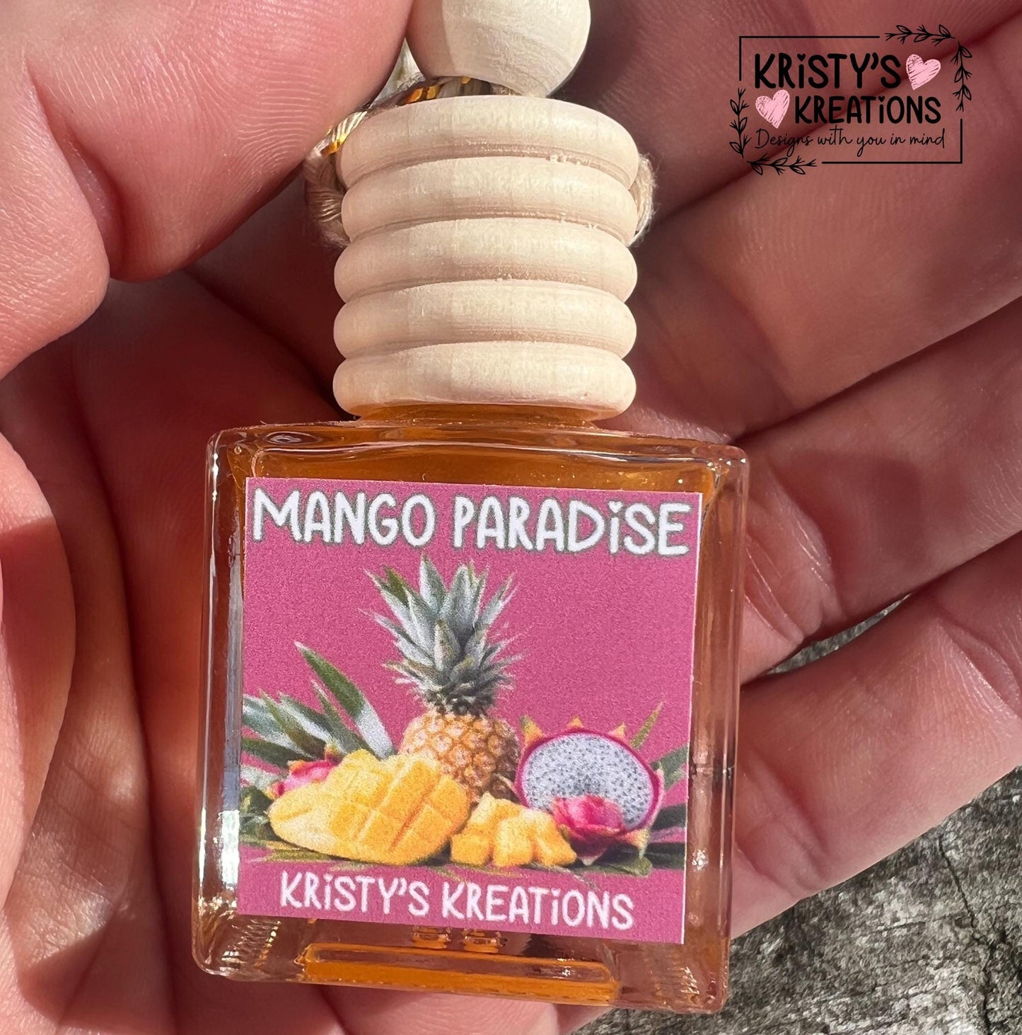 Mango Paradise Car Air Freshener - Scented Car Diffuser - Scented Car Accessory