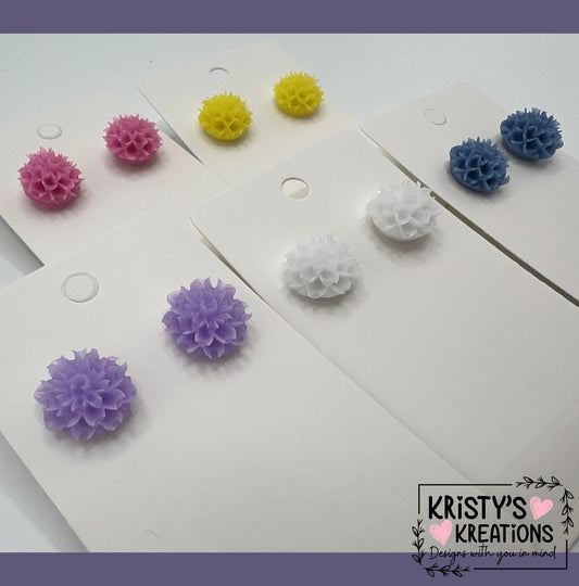 Spring Flower Stud Earrings