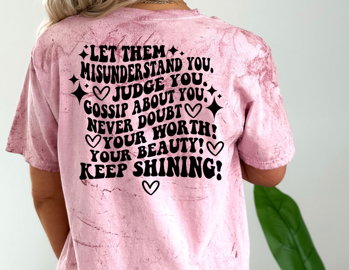 LET THEM Comfort Colors Short Sleeve T-Shirt