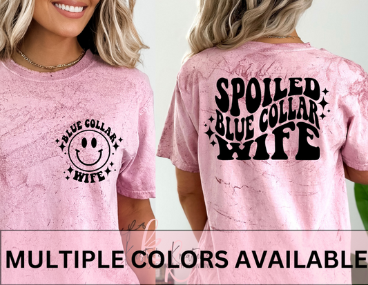 SPOILED BLUE COLLAR WIFE Comfort Colors T-Shirt