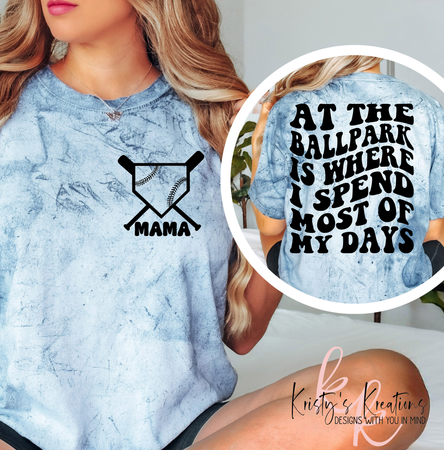"At The Ballpark" Comfort Colors T-Shirt