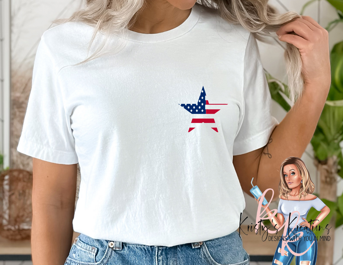 LAND OF THE FREE BECAUSE OF THE BRAVE Gildan Unisex T-Shirt