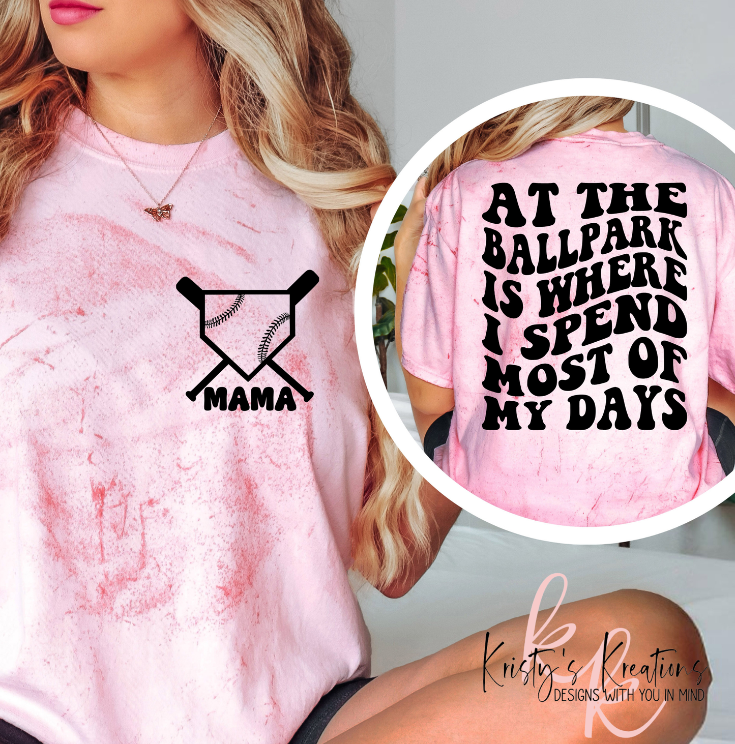 "At The Ballpark" Comfort Colors T-Shirt