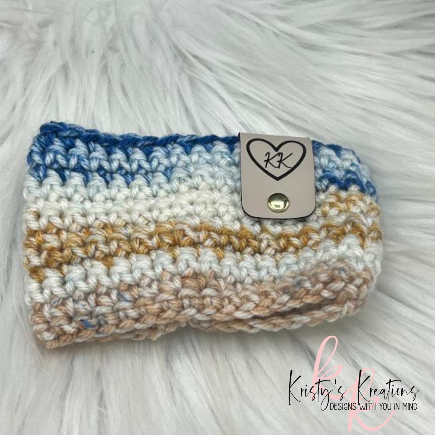 "Coastal Comfort" Crochet Coffee/Cup Sleeve