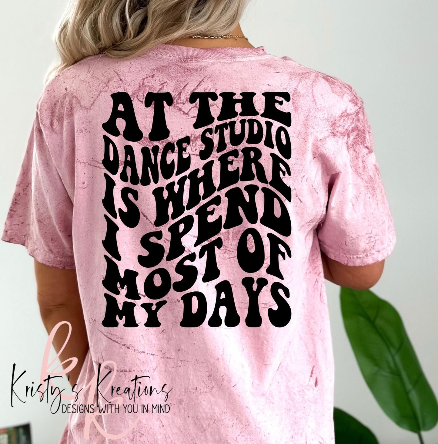 Comfort Colors Dance Mom T-Shirt: At The Dance Studio Color Blast Tee