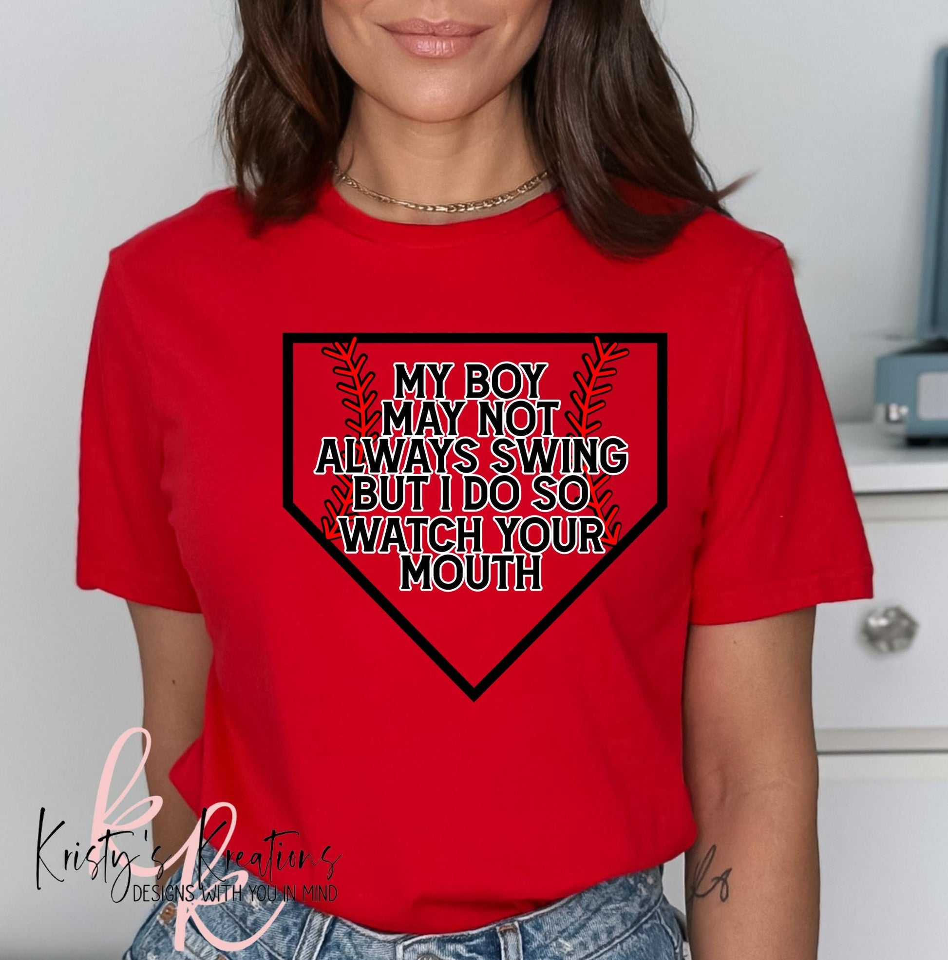 Baseball Mama Shirt: Funny Baseball Mom Graphic Tee