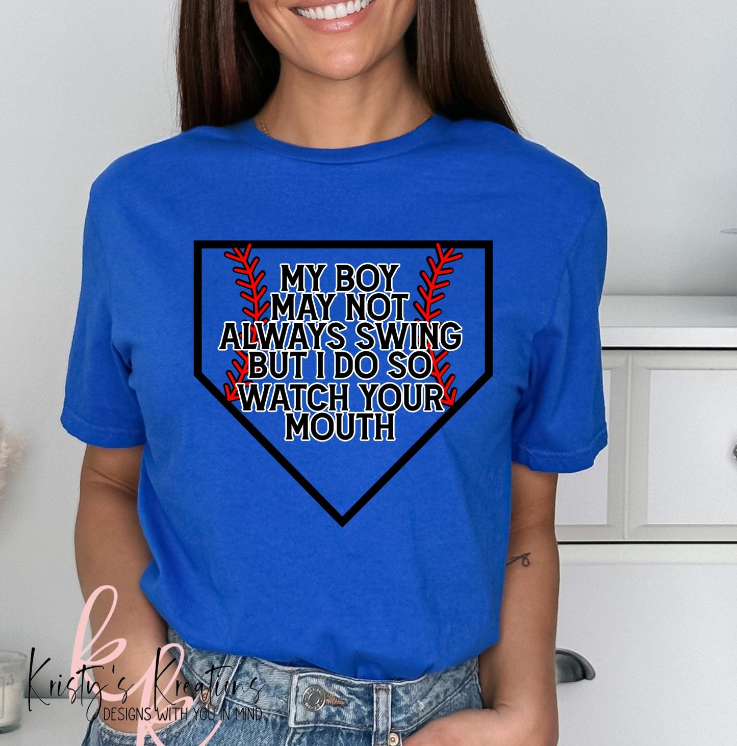 Baseball Mama Shirt: Funny Baseball Mom Graphic Tee