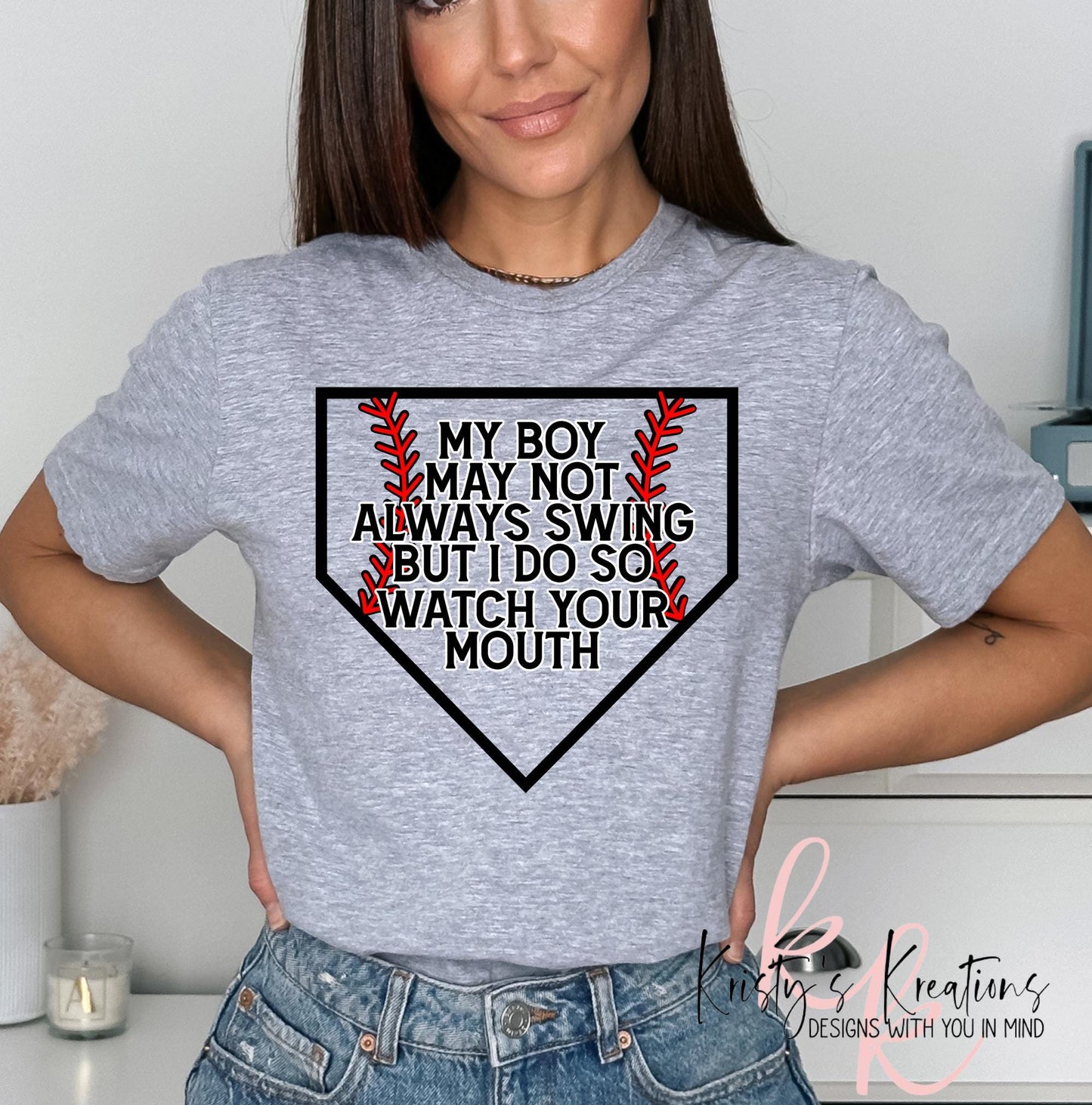 Baseball Mama Shirt: Funny Baseball Mom Graphic Tee