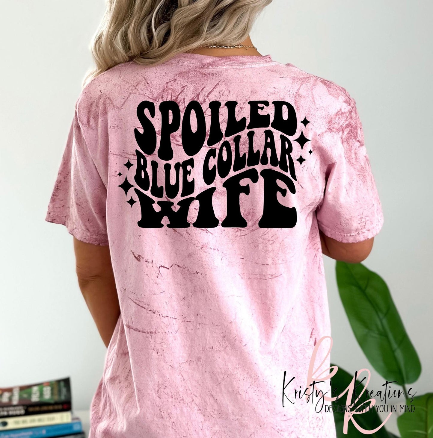 Spoiled Blue Collar Wife Comfort Colors T-Shirt