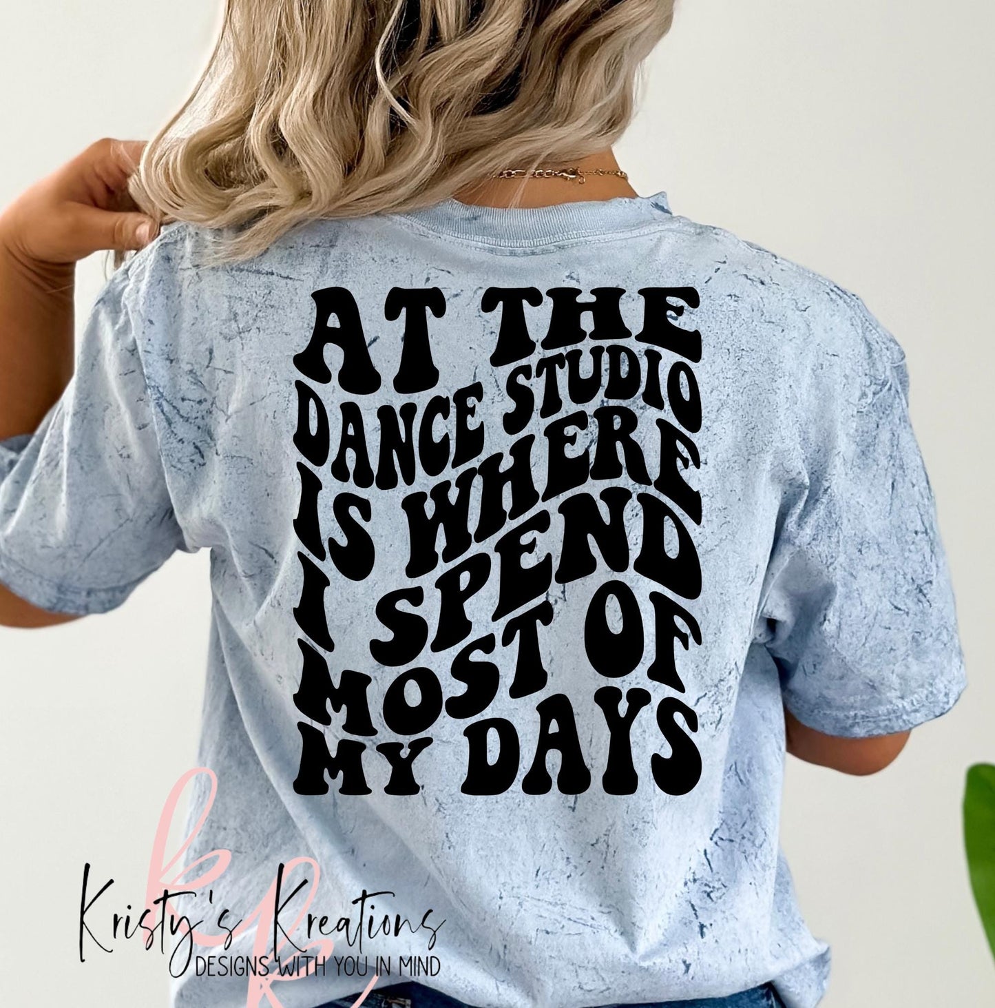 Comfort Colors Dance Mom T-Shirt: At The Dance Studio Color Blast Tee