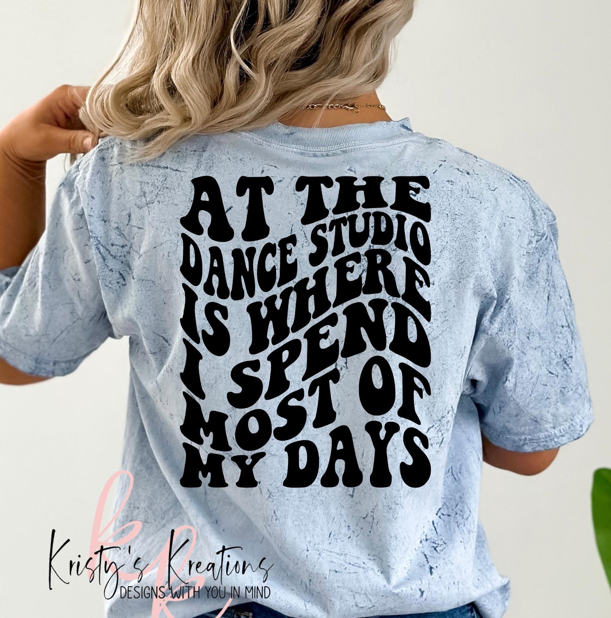 Comfort Colors Dance Mom T-Shirt: At The Dance Studio Color Blast Tee