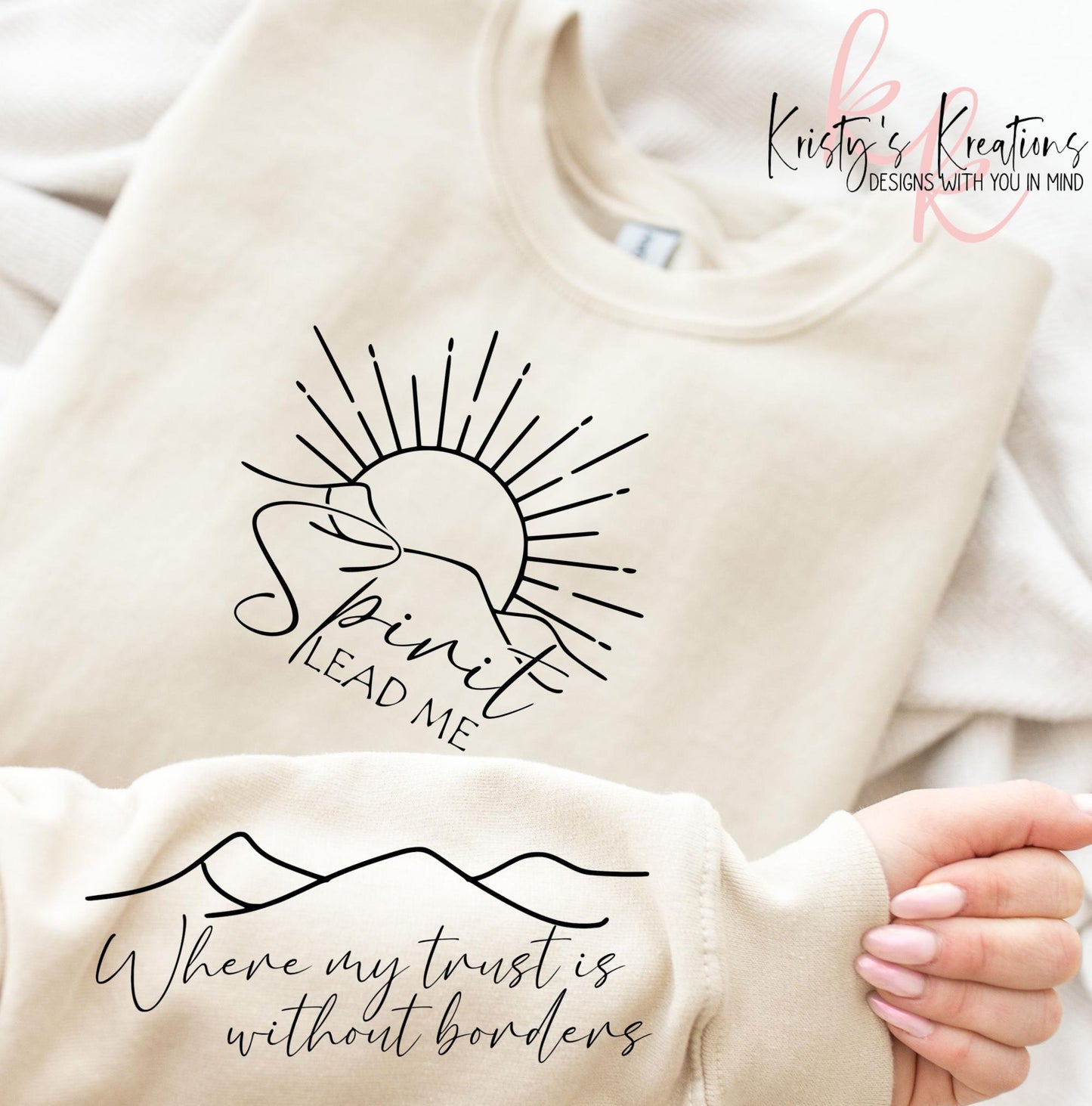 Spirit Lead Me Crewneck Sweatshirt - Christian Apparel