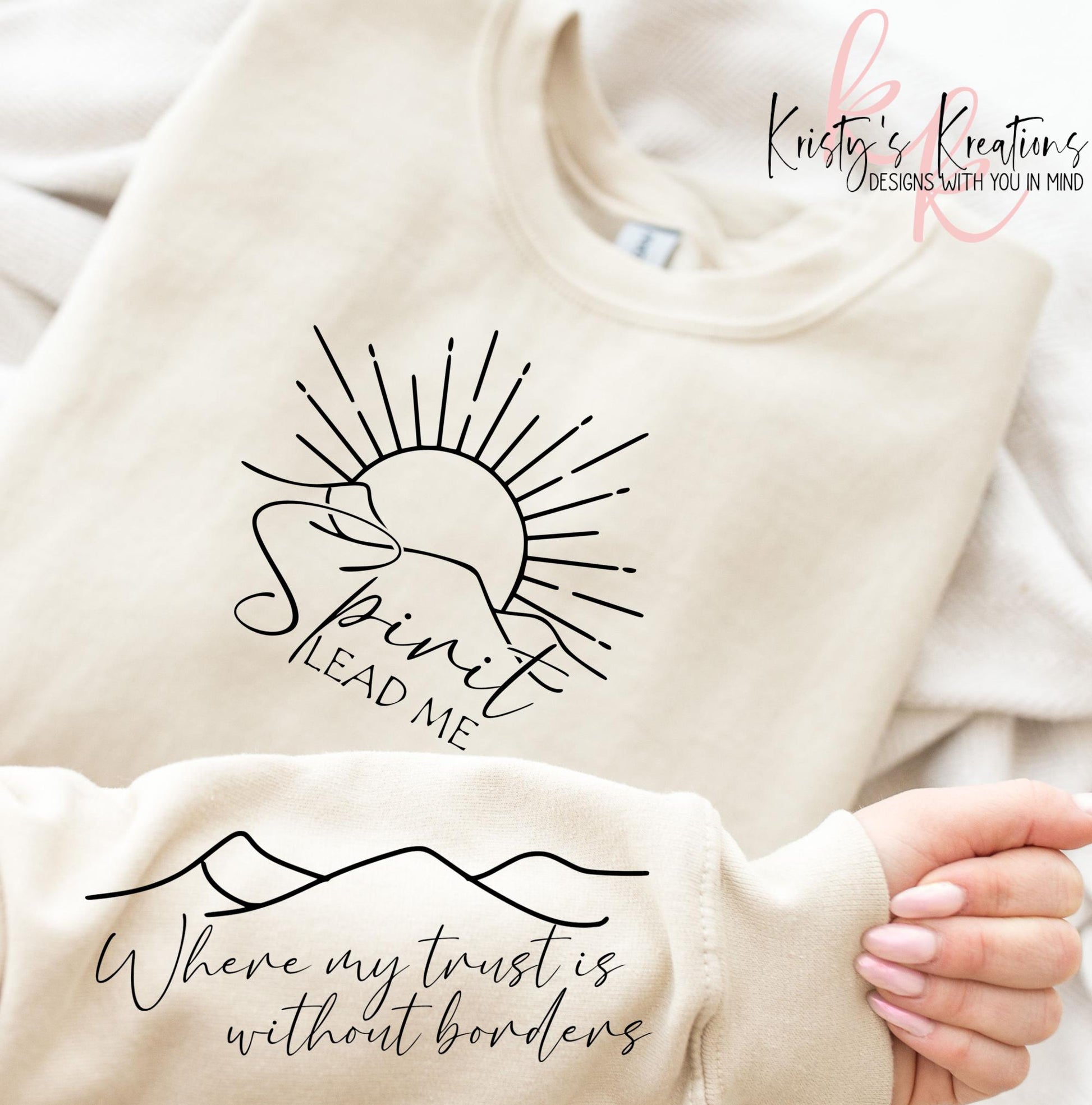 Spirit Lead Me Crewneck Sweatshirt - Christian Apparel