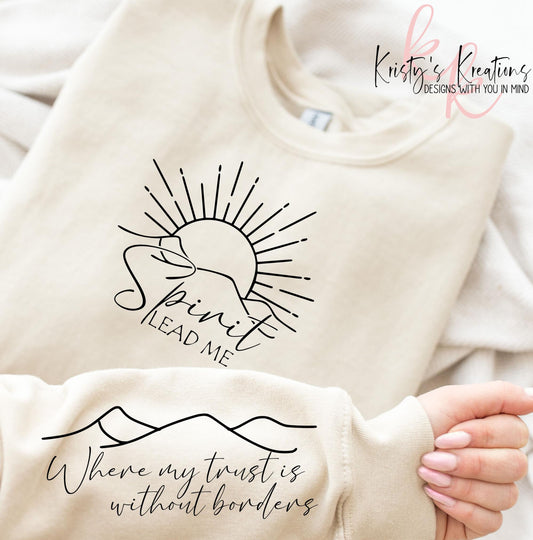 Spirit Lead Me Crewneck Sweatshirt - Christian Apparel
