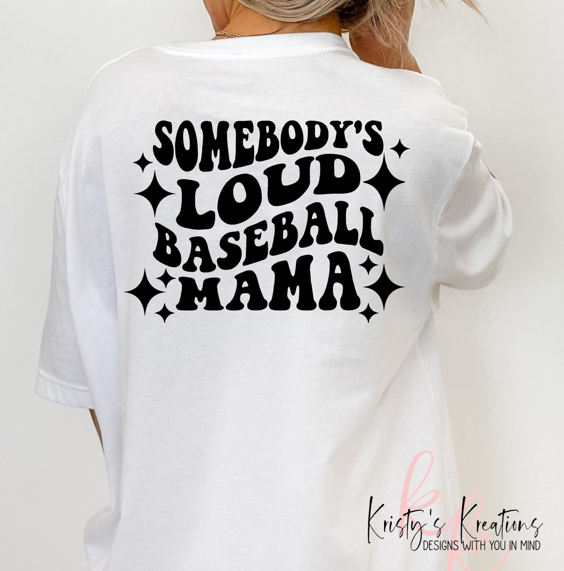 Loud Baseball Mama Comfort Colors T-Shirt - Sports Mom Shirt