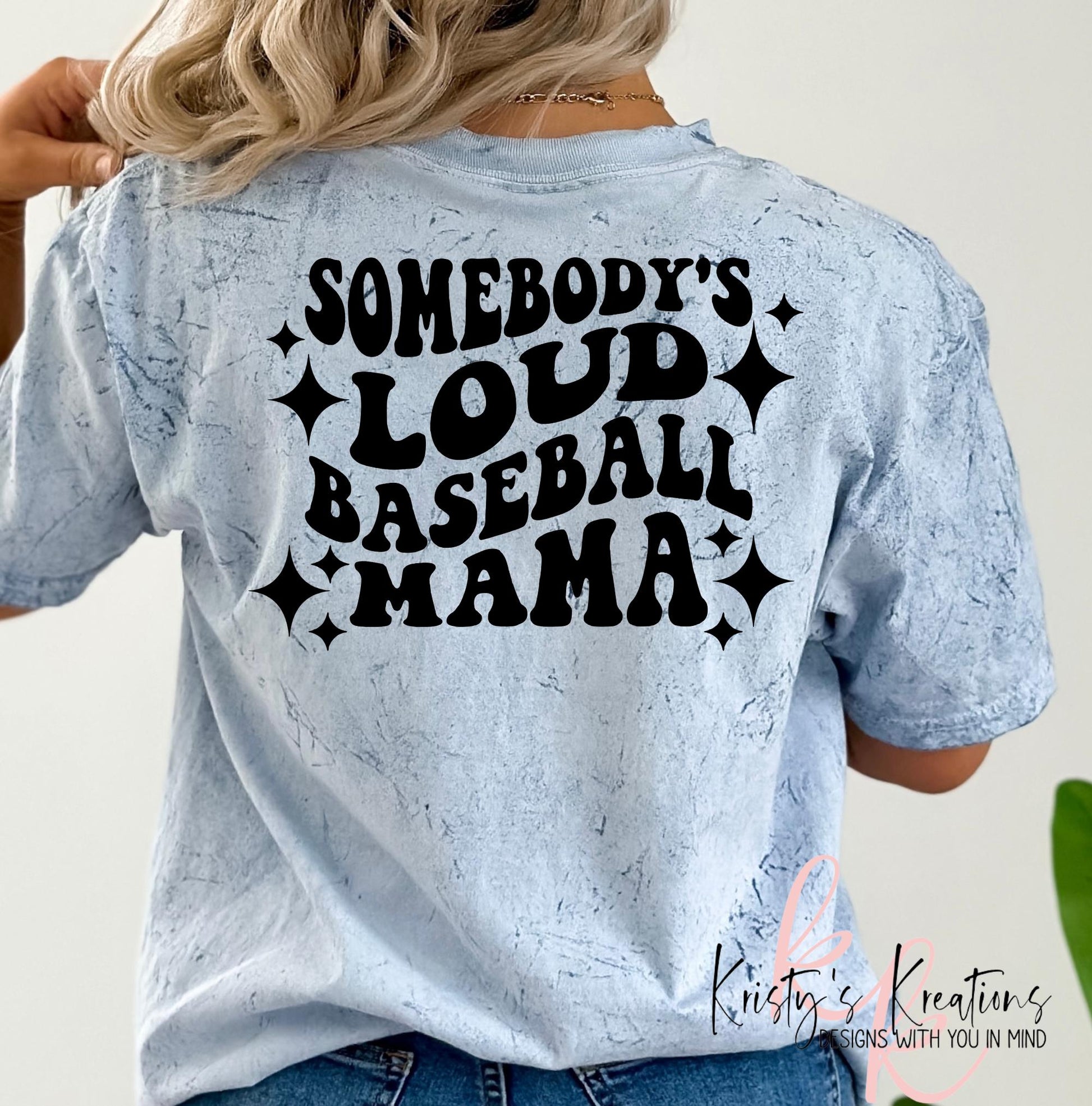 Loud Baseball Mama Comfort Colors T-Shirt - Sports Mom Shirt