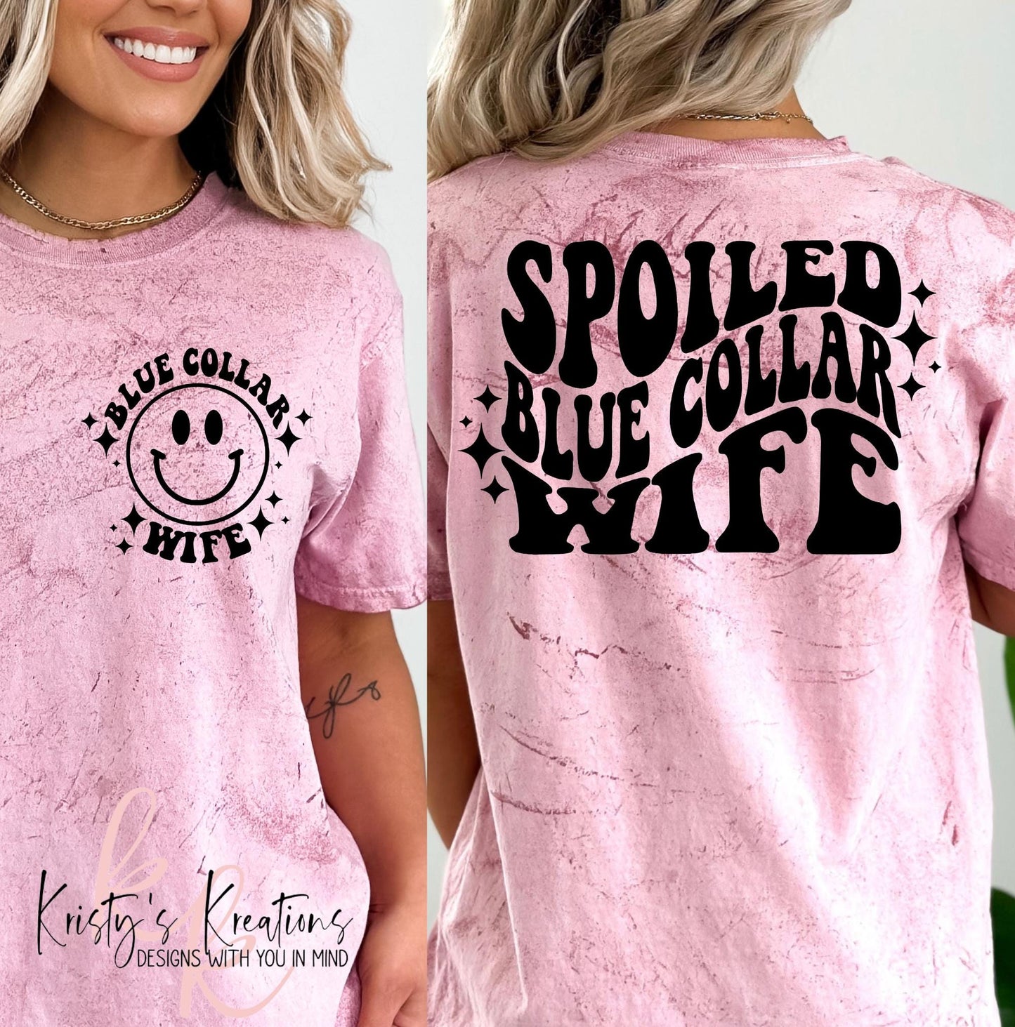 Spoiled Blue Collar Wife Comfort Colors T-Shirt