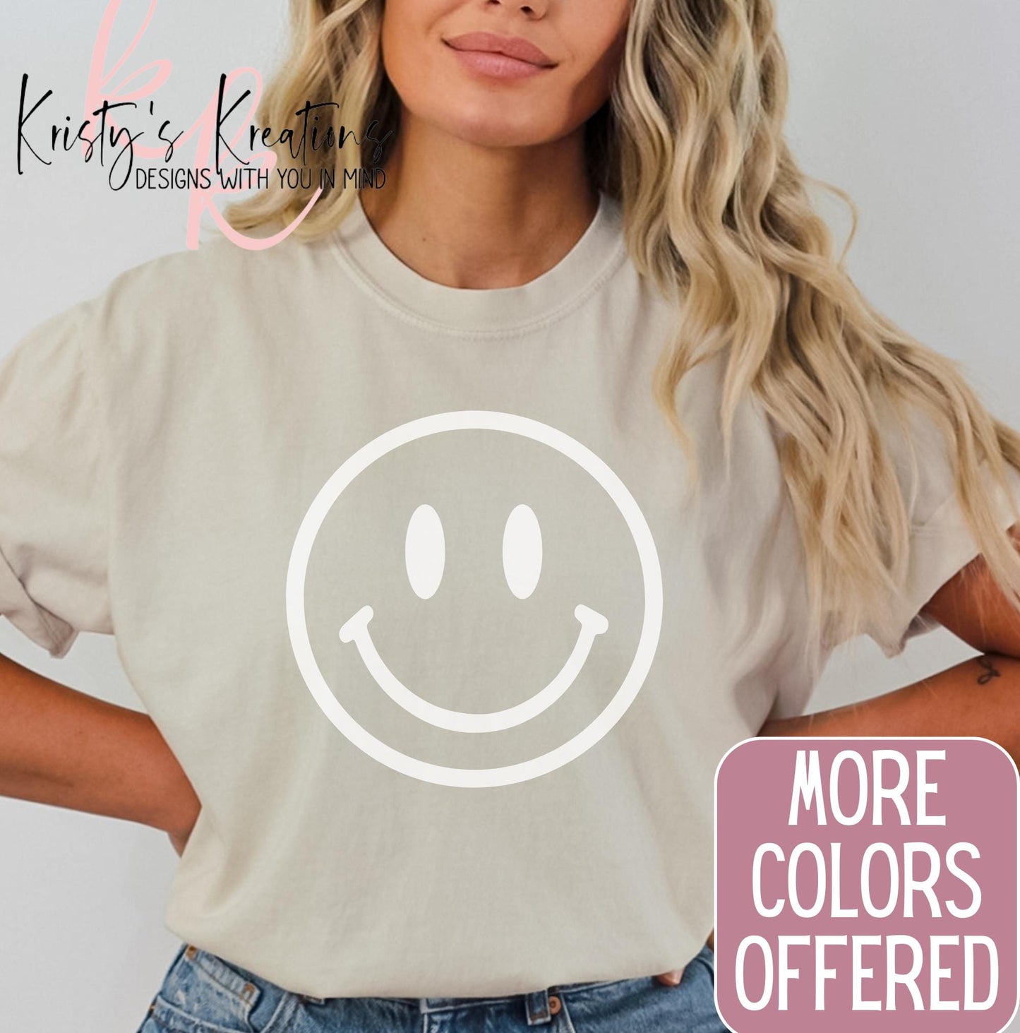 Smile Comfort Color T-Shirt - Summer Shirt - Happy Shirt