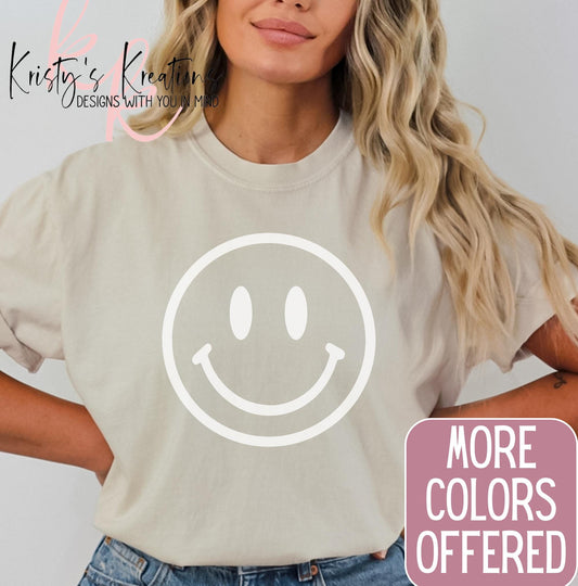 Smile Comfort Color T-Shirt - Summer Shirt - Happy Shirt