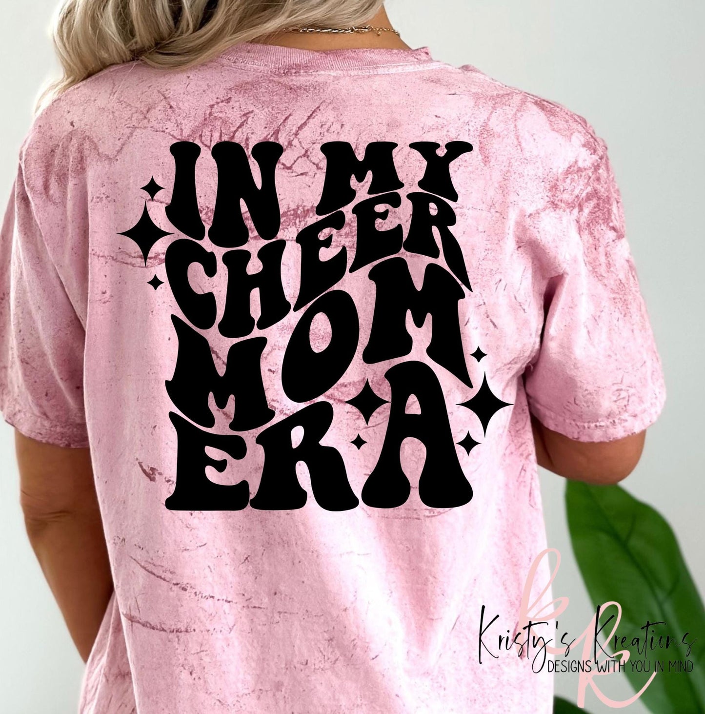 Cheer Mom Era Comfort Colors T-Shirt: Color Blast Tee
