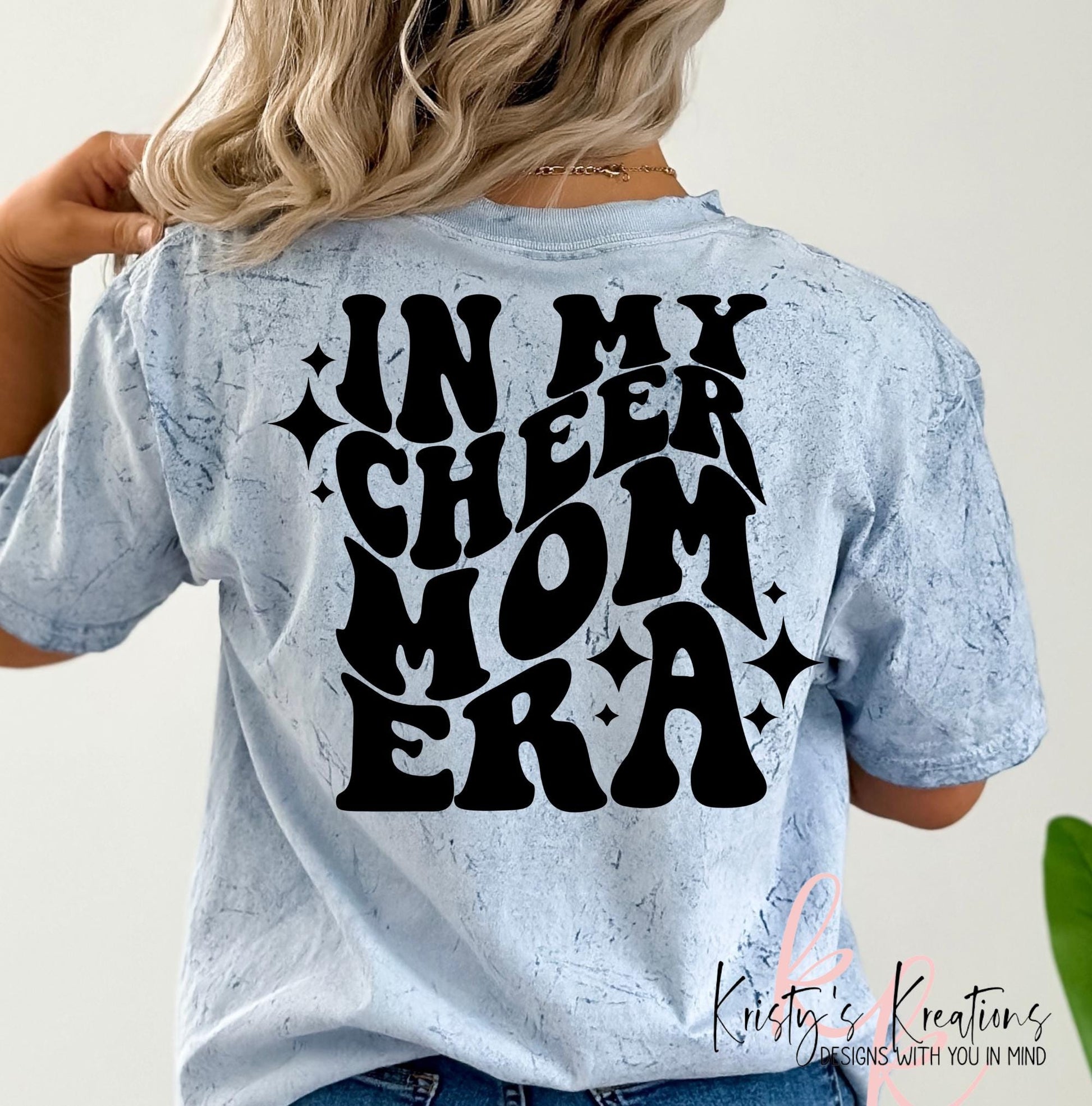 Cheer Mom Era Comfort Colors T-Shirt: Color Blast Tee