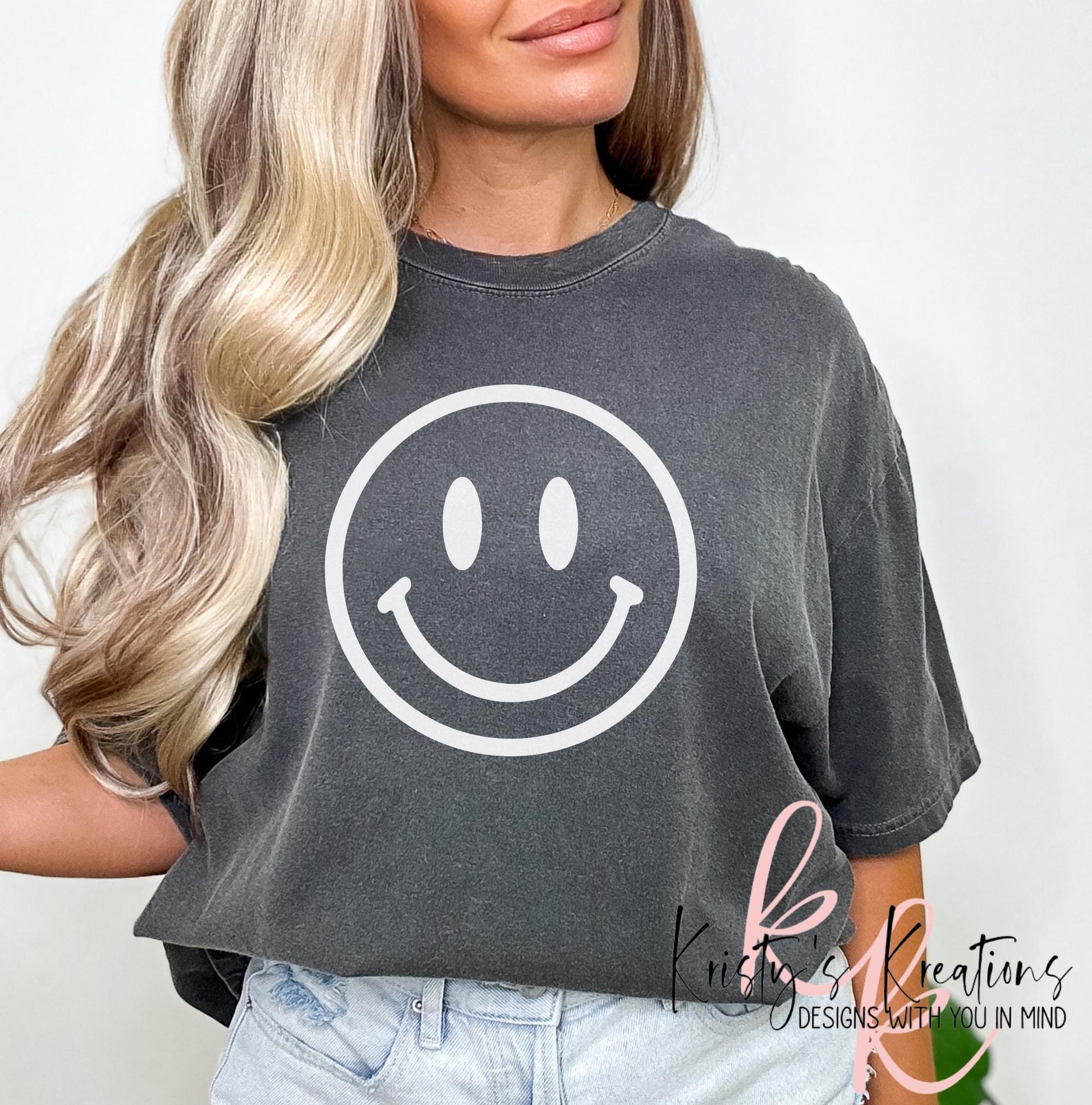 Smile Comfort Color T-Shirt - Summer Shirt - Happy Shirt