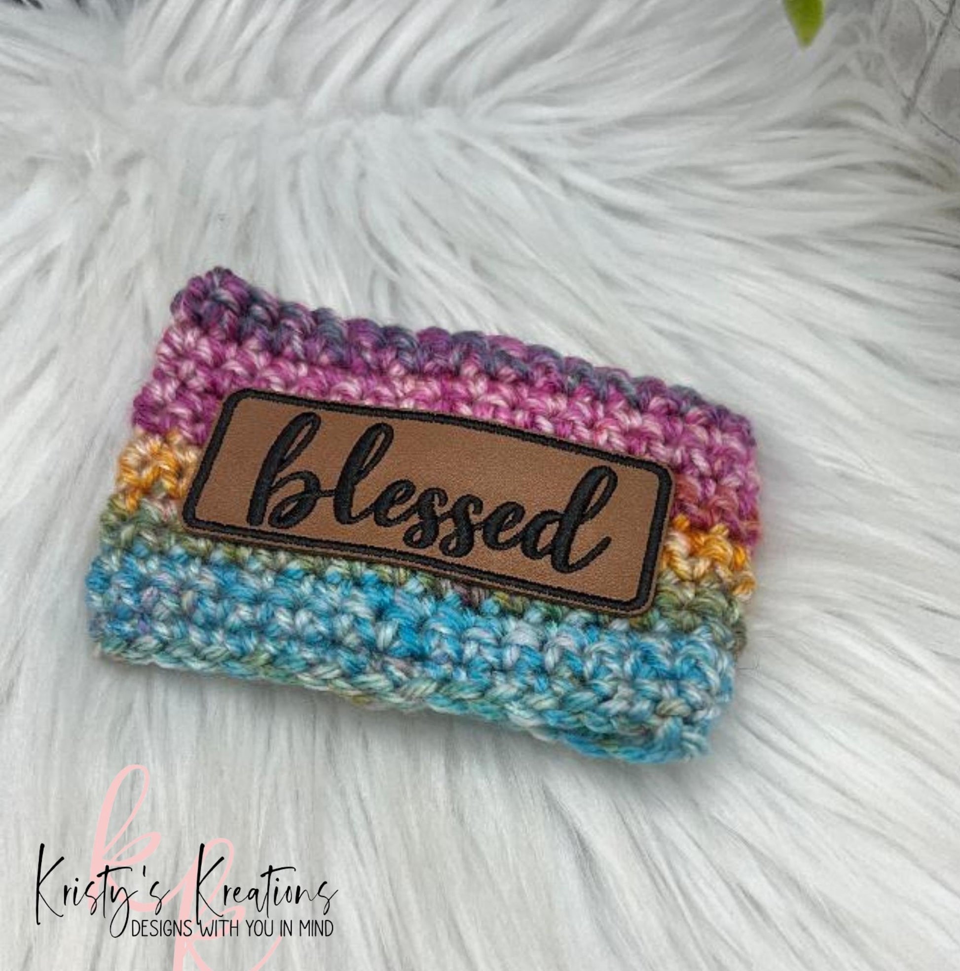 Blessed Coffee Sleeve - Crochet Cup Sleeve