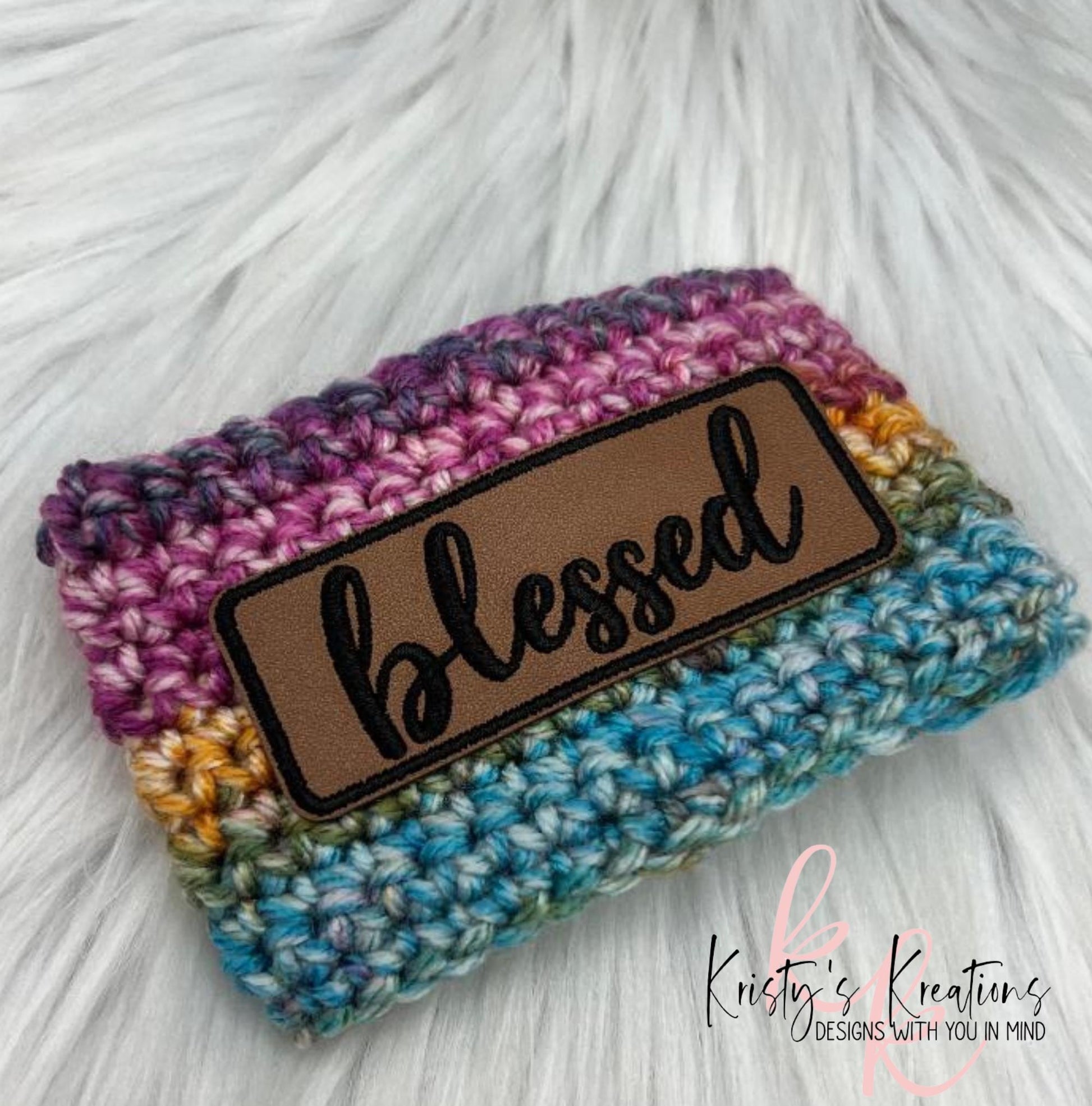 Blessed Coffee Sleeve - Crochet Cup Sleeve