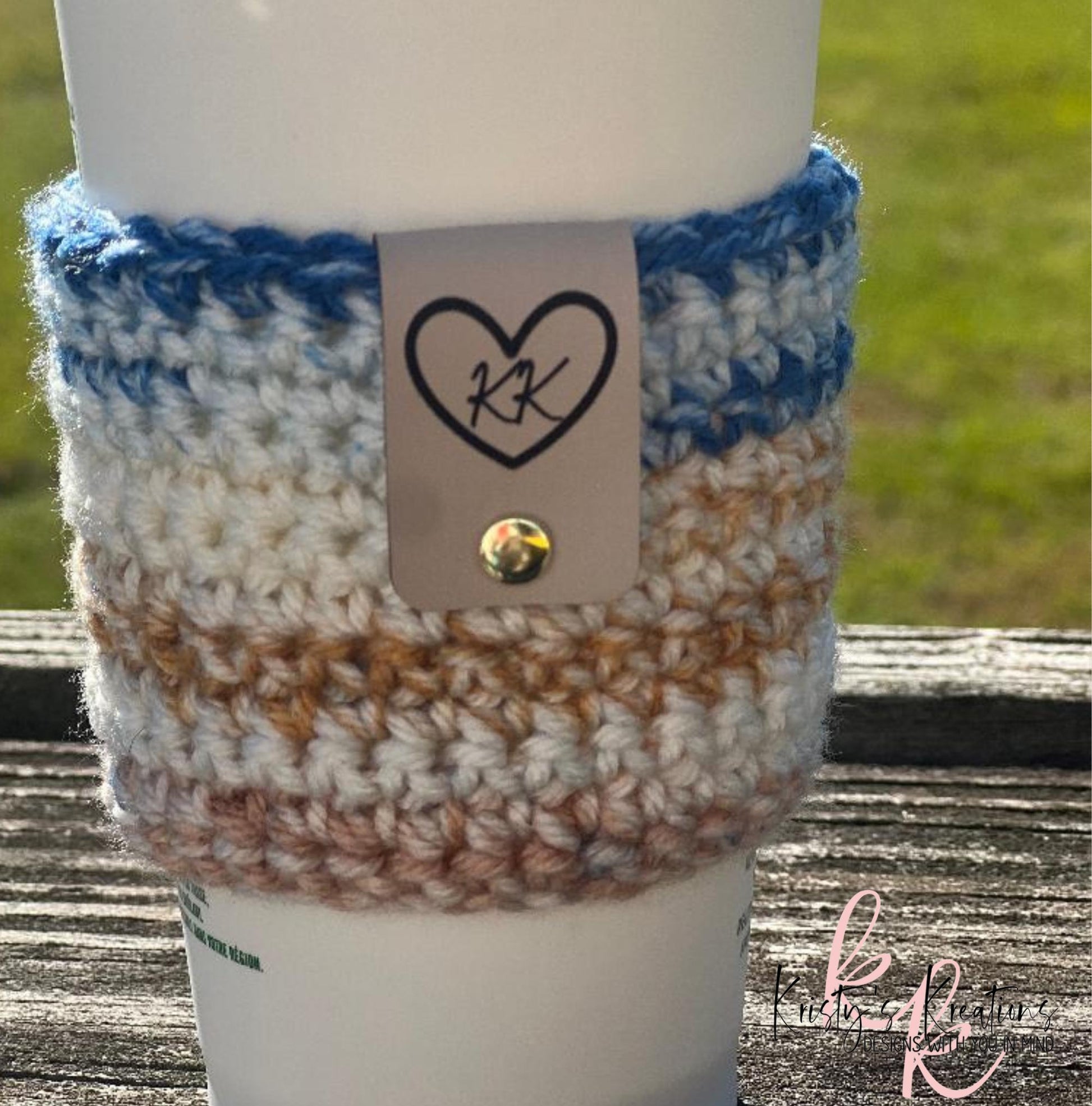 COASTAL COMFORT Crochet Coffee Sleeve - Crochet Cup Cozy