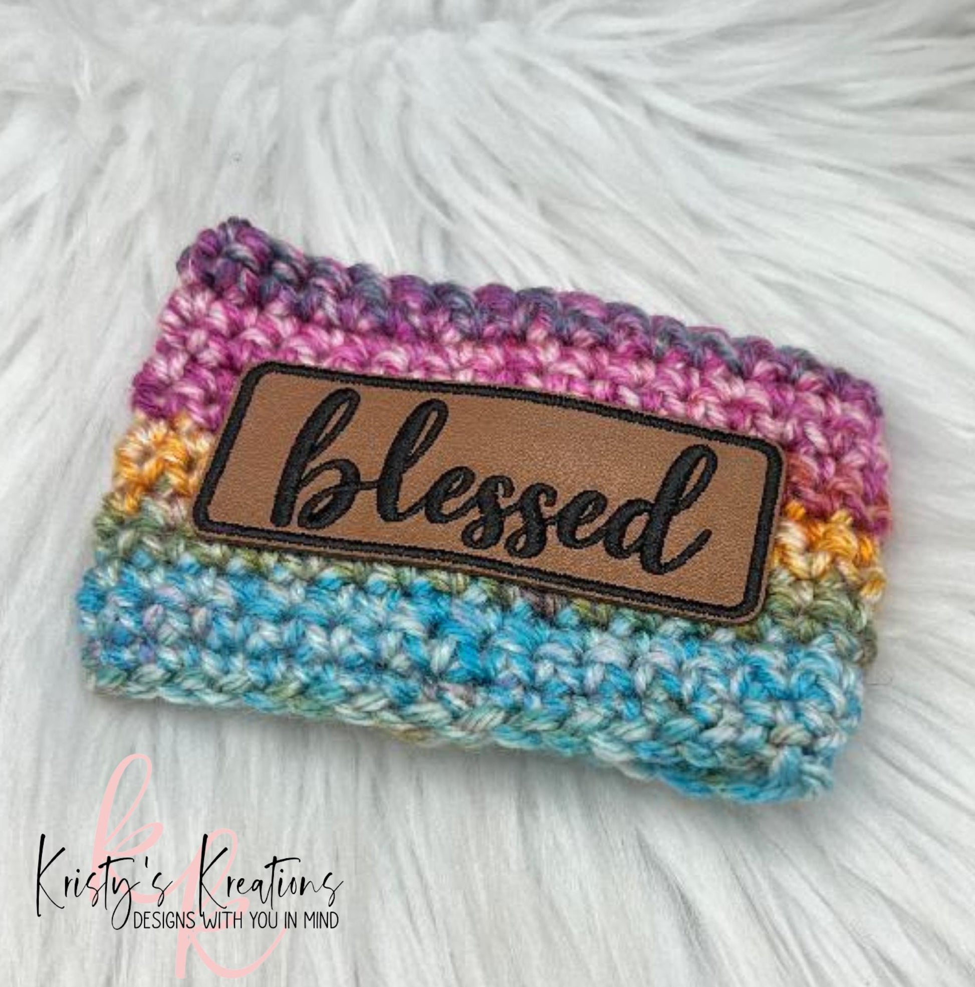 Blessed Coffee Sleeve - Crochet Cup Sleeve