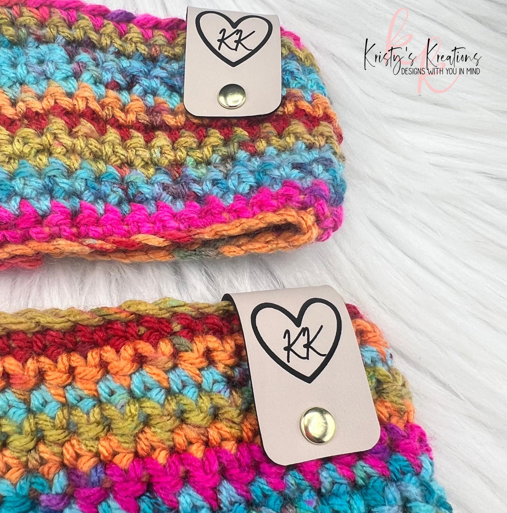 Bright Multicolor Coffee Sleeve - Crochet Cup Sleeve