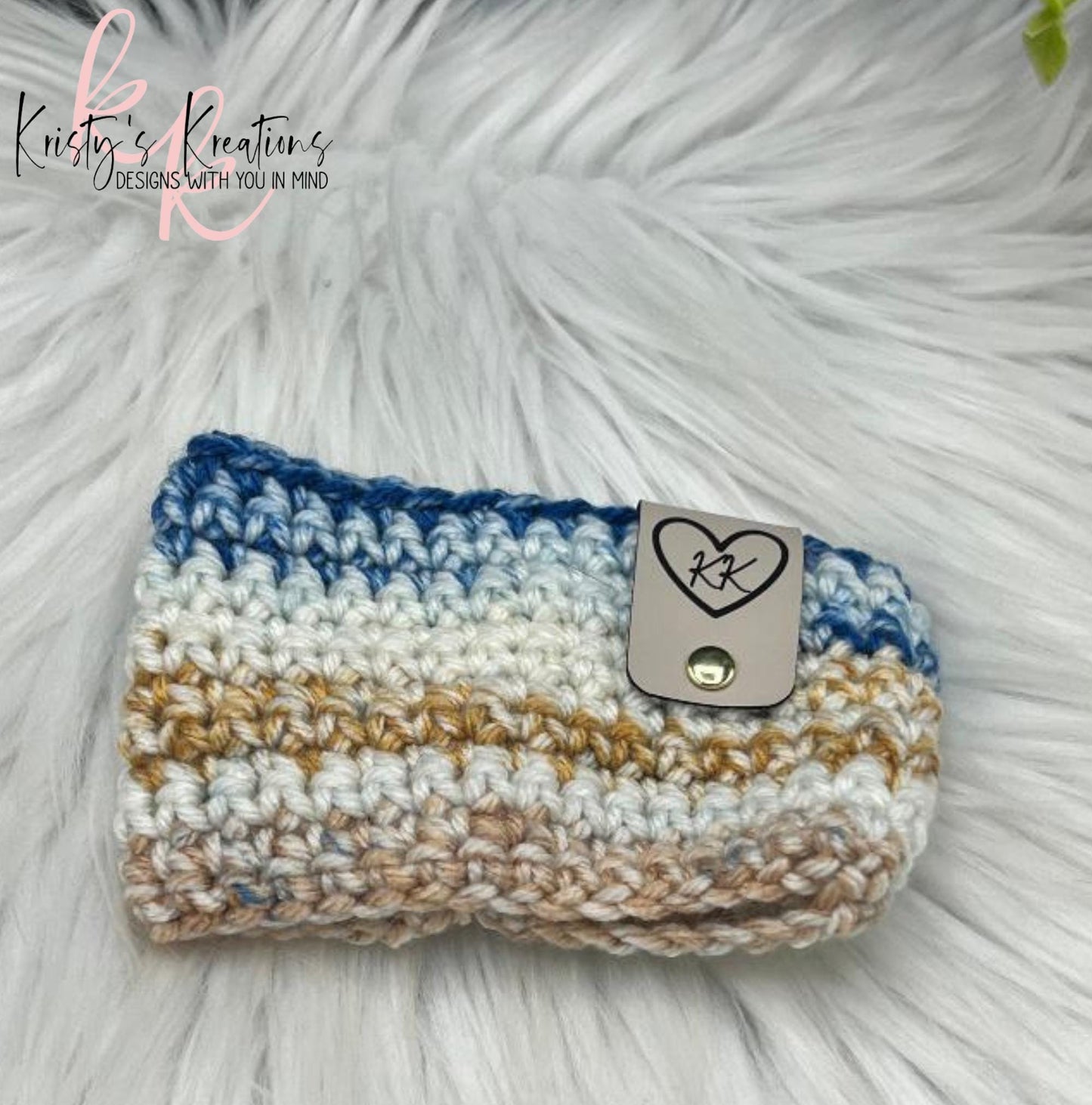 COASTAL COMFORT Crochet Coffee Sleeve - Crochet Cup Cozy