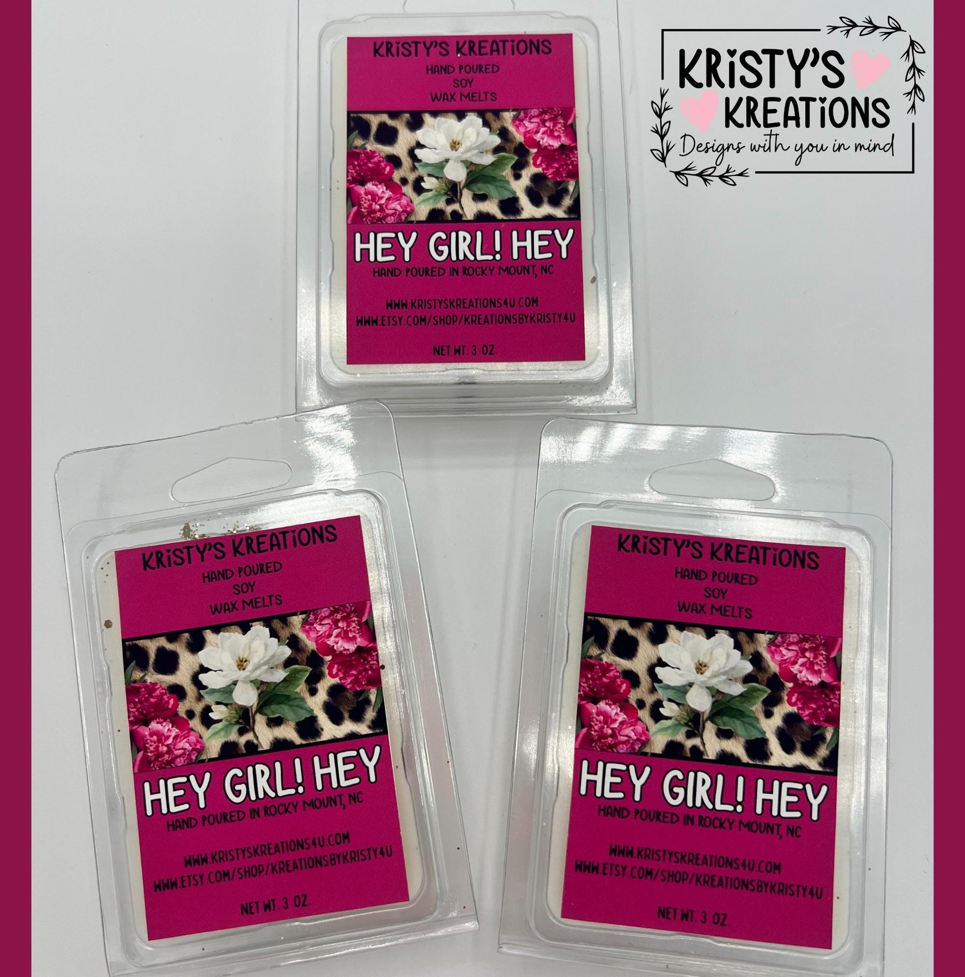 February Scent of the Month - Hey Girl! Hey! Hand Poured Wax Melt