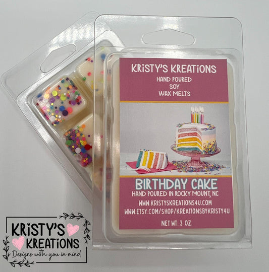 Birthday Cake Hand Poured Soy Wax Melt