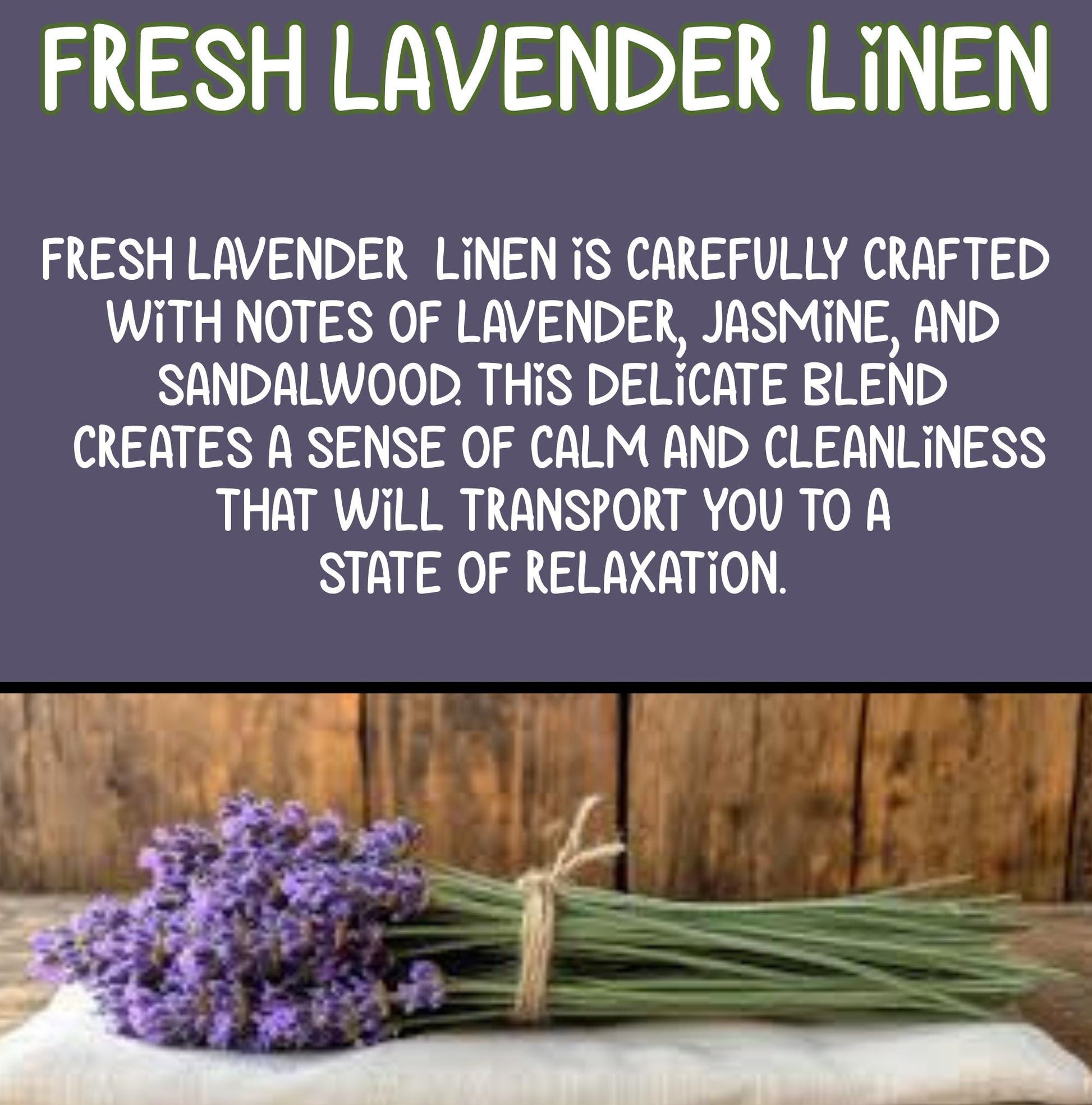 Fresh Lavender Linen Hand Poured Soy Wax Melt