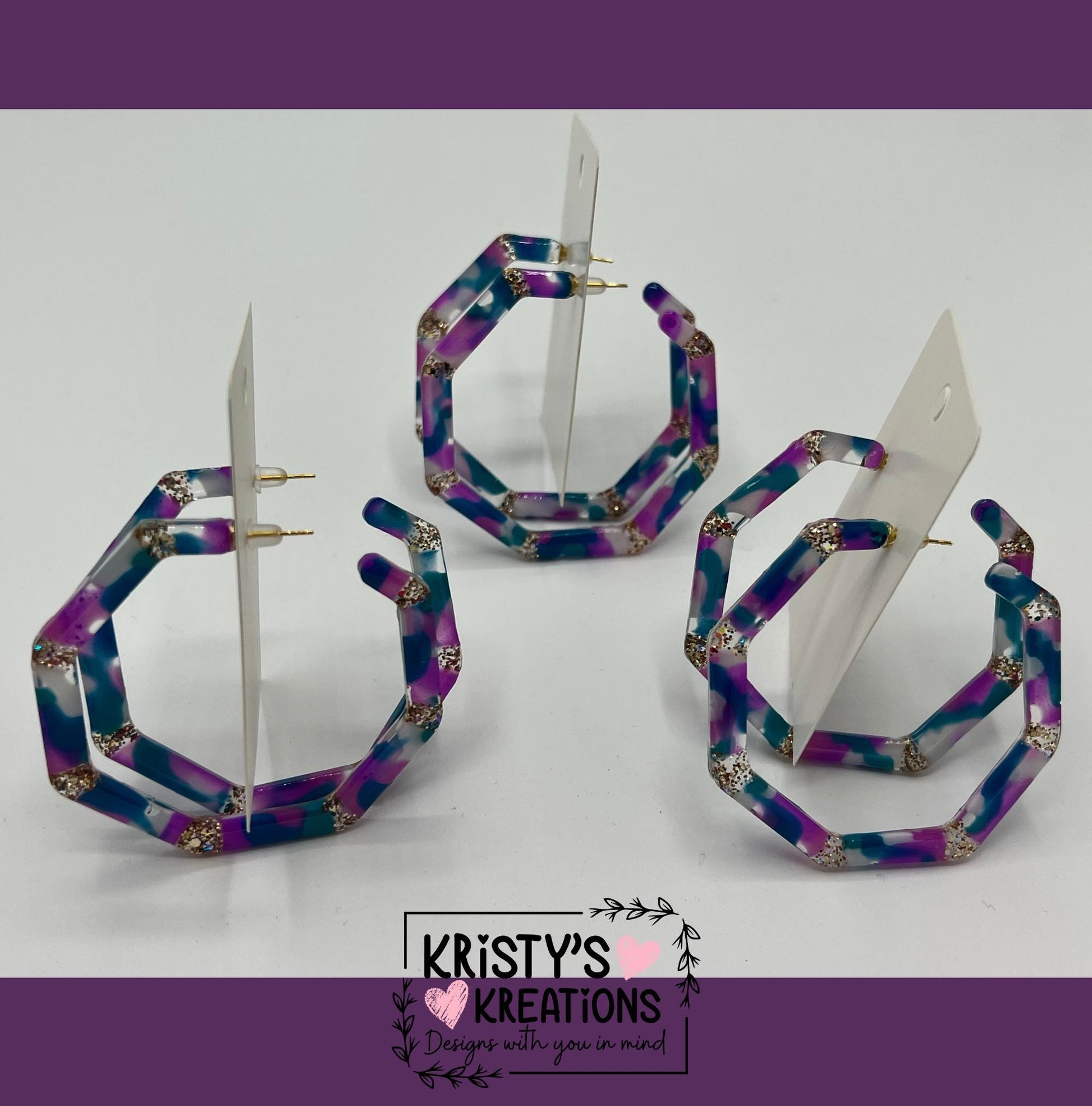 Ocean Breeze Mia Hoops - Large Hoop Earrings