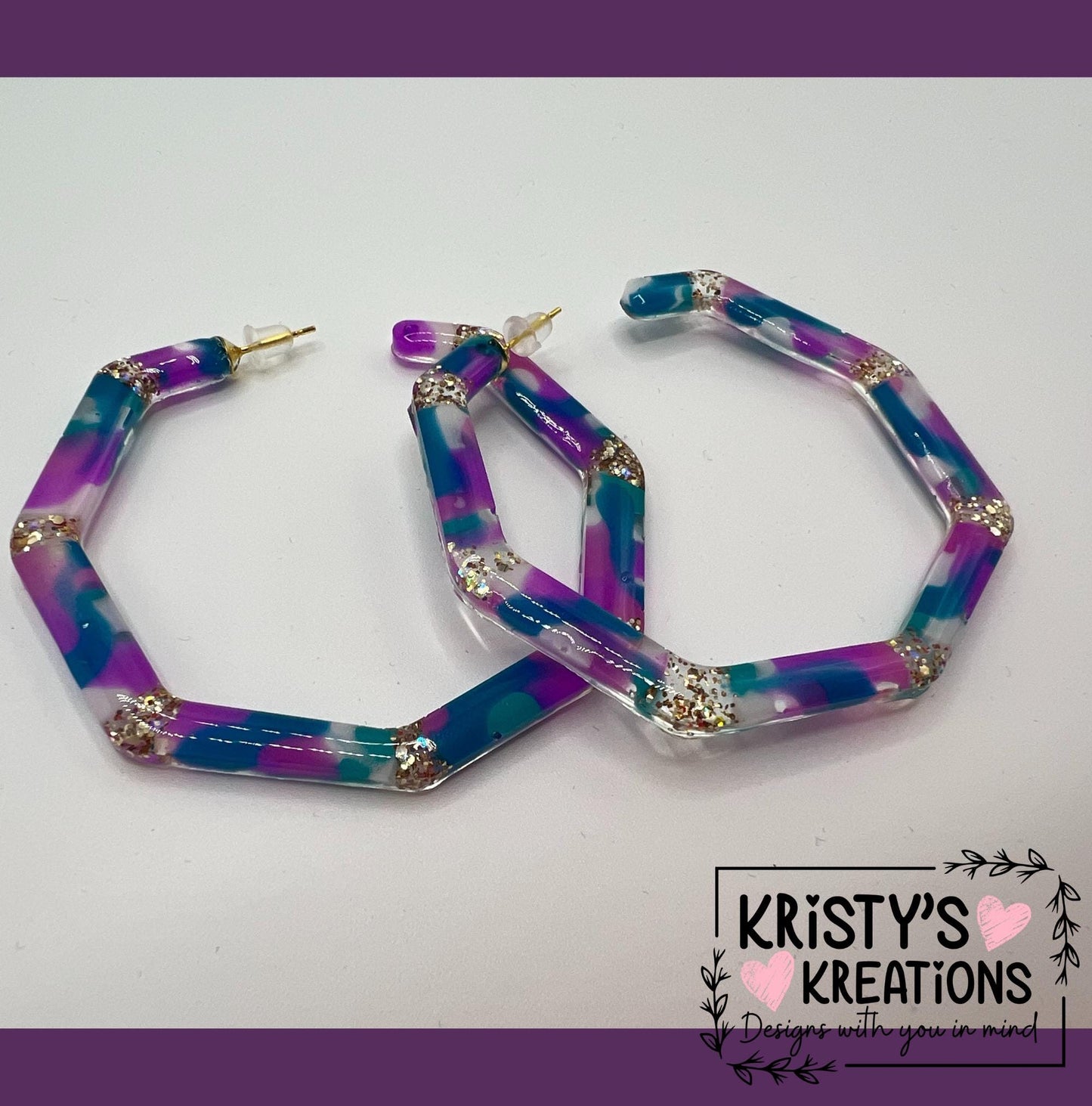 Ocean Breeze Mia Hoops - Large Hoop Earrings