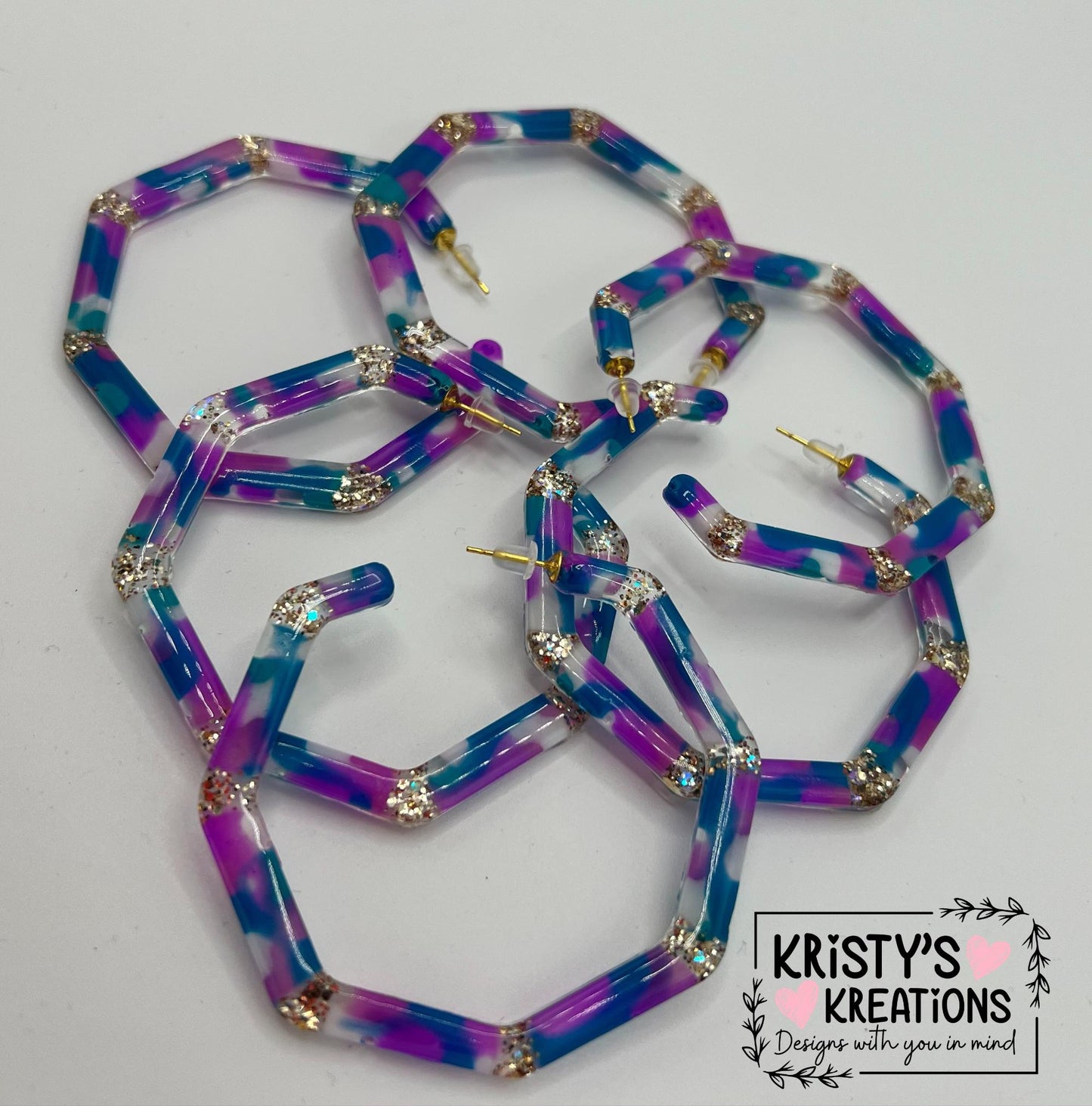 Ocean Breeze Mia Hoops - Large Hoop Earrings