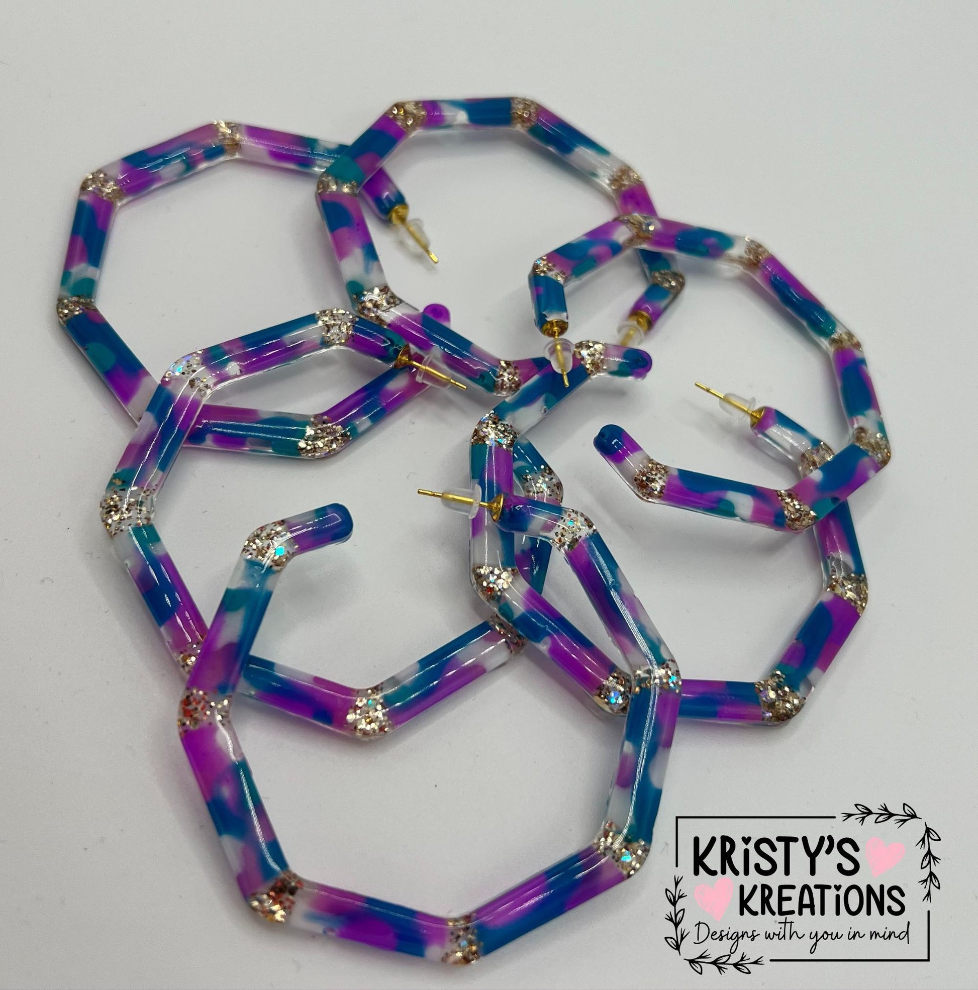 Ocean Breeze Mia Hoops - Large Hoop Earrings