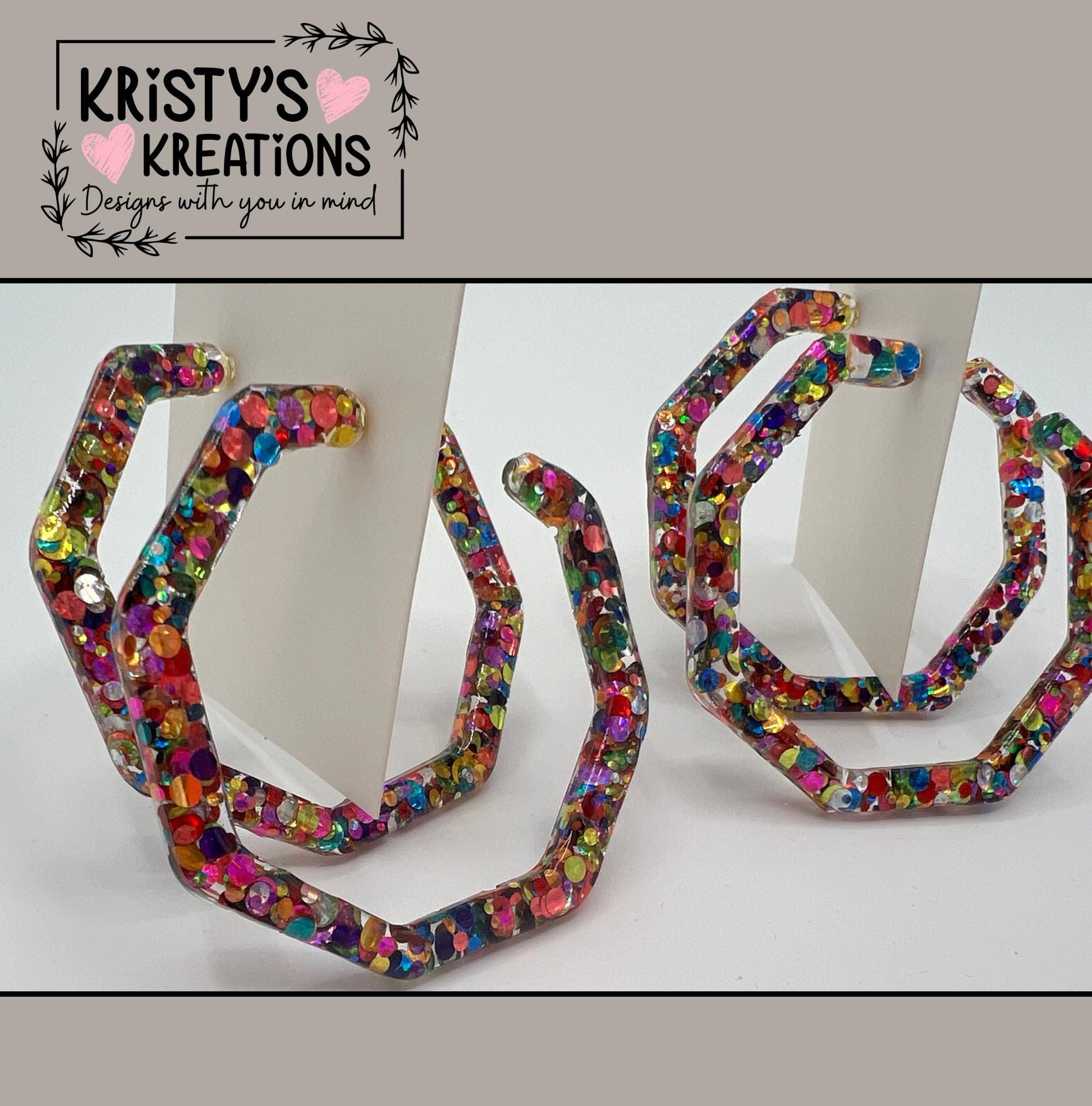 SHENANIGANS Mia Hoops -Colorful Hoop Earrings