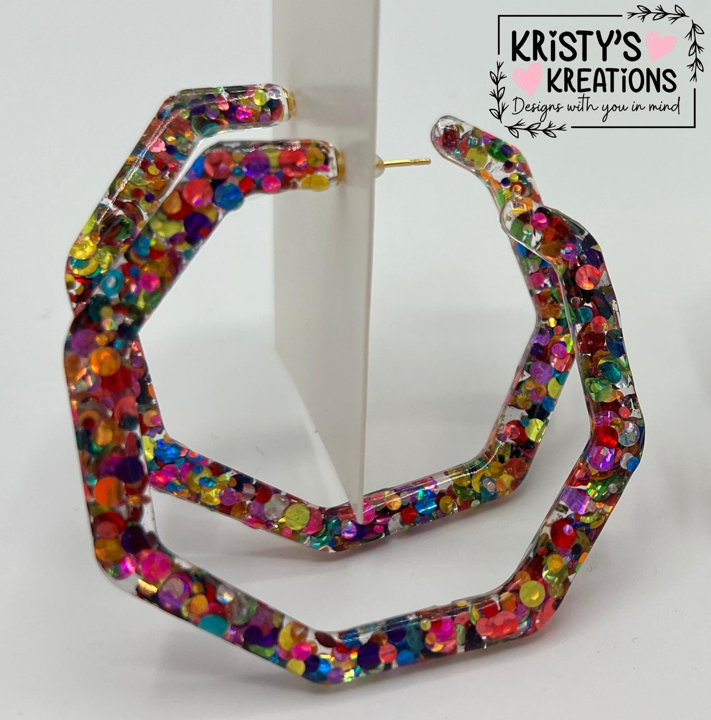 SHENANIGANS Mia Hoops -Colorful Hoop Earrings