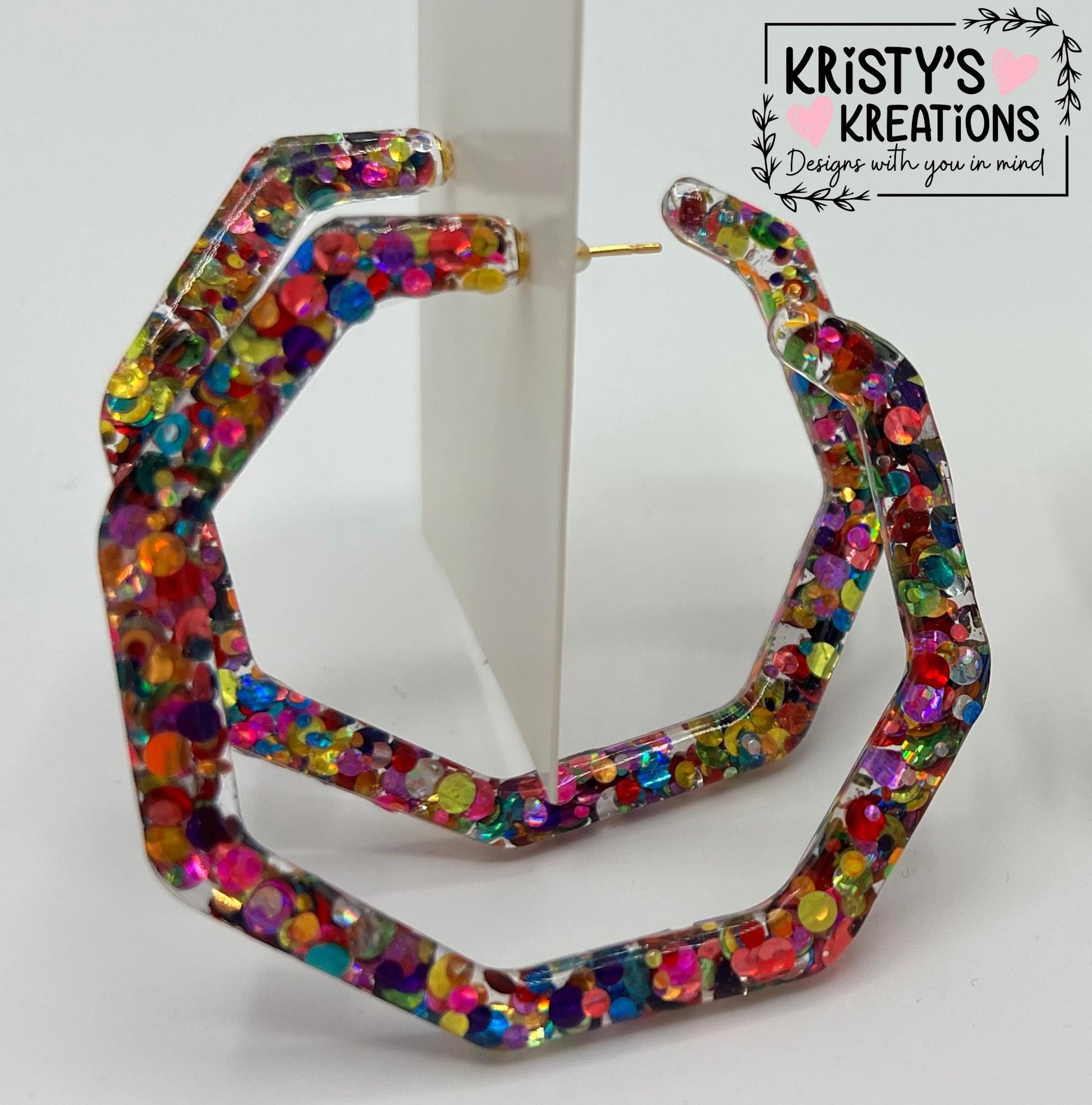 SHENANIGANS Mia Hoops -Colorful Hoop Earrings