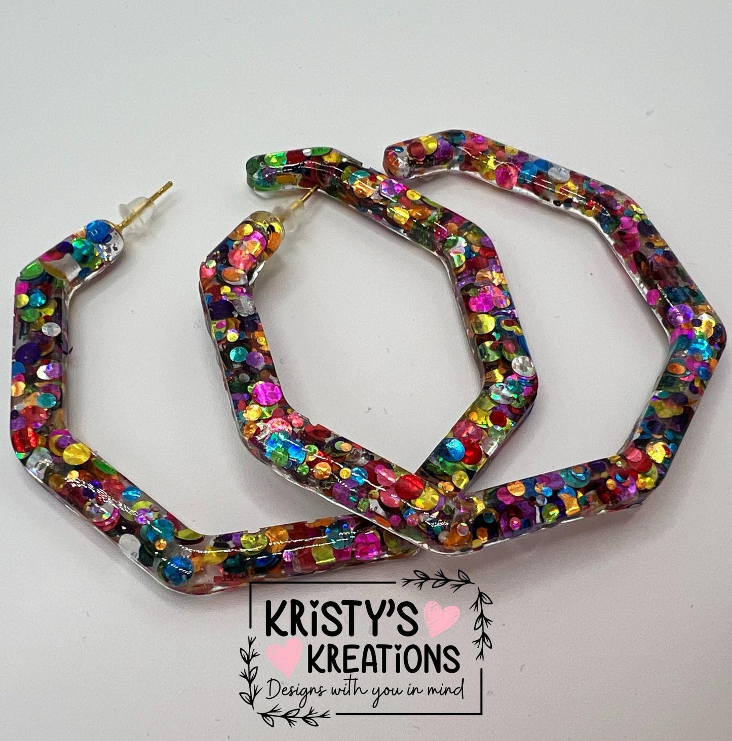 SHENANIGANS Mia Hoops -Colorful Hoop Earrings