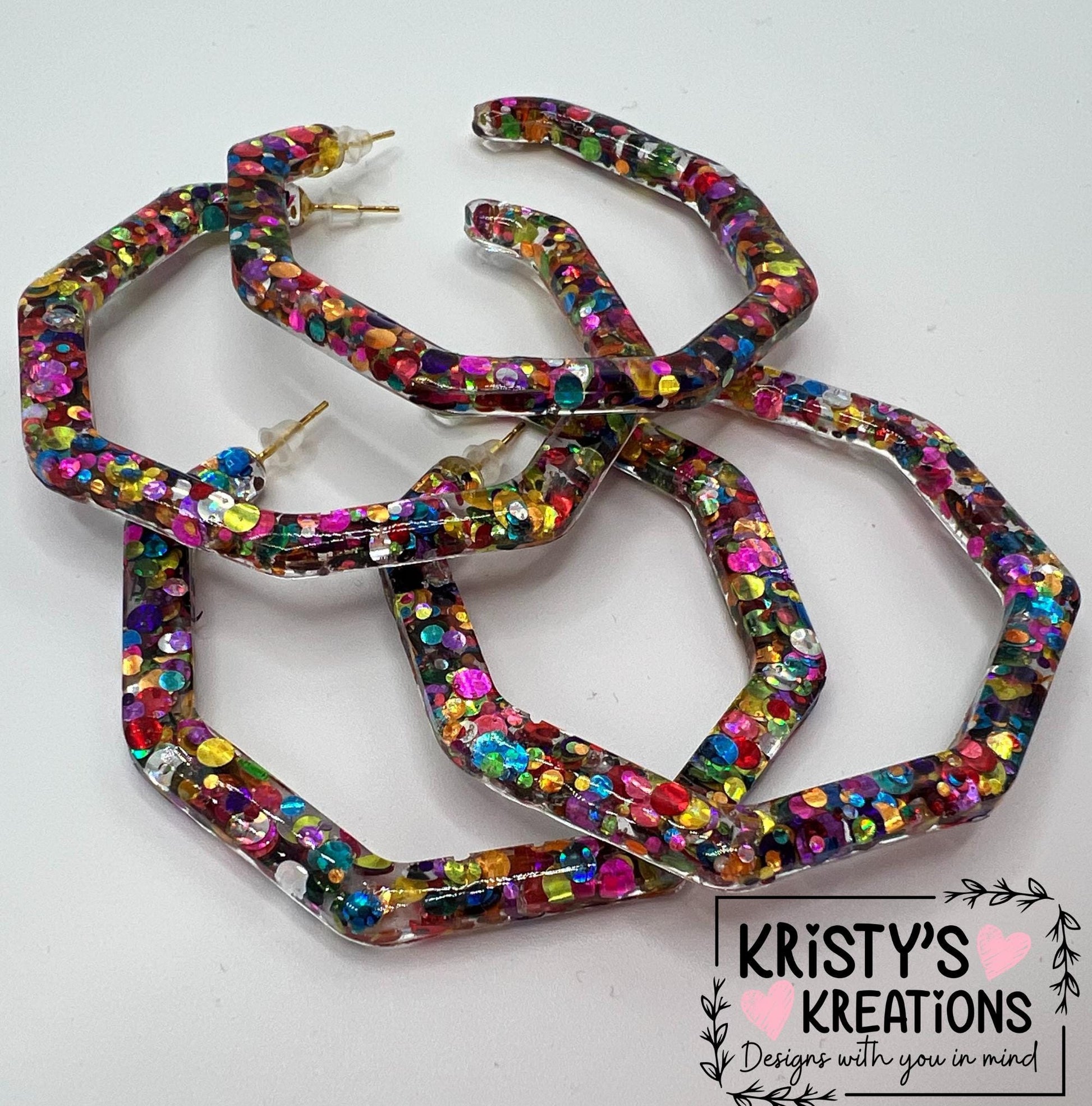 SHENANIGANS Mia Hoops -Colorful Hoop Earrings