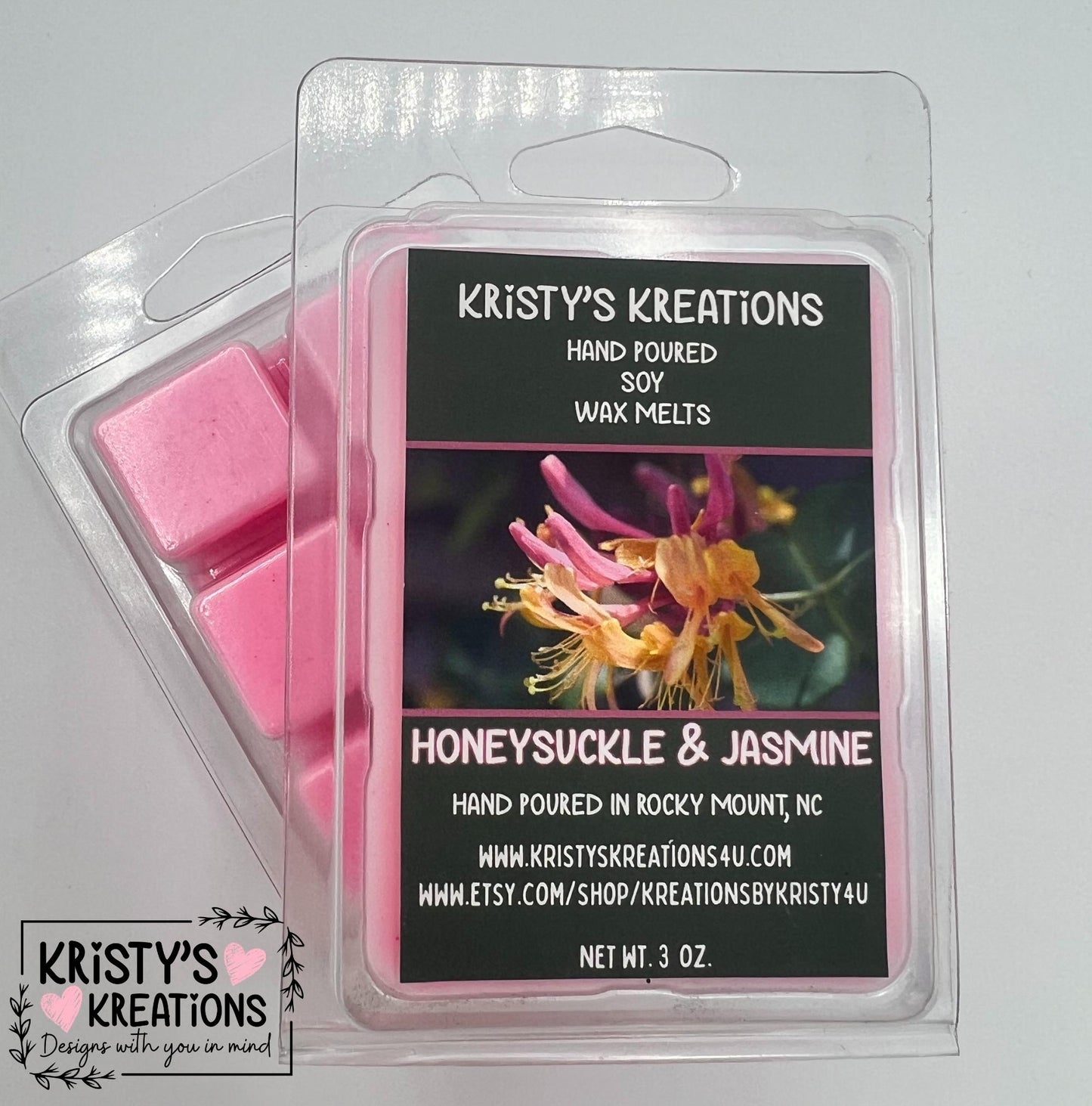 Honeysuckle & Jasmine Hand Poured Soy Wax Melt
