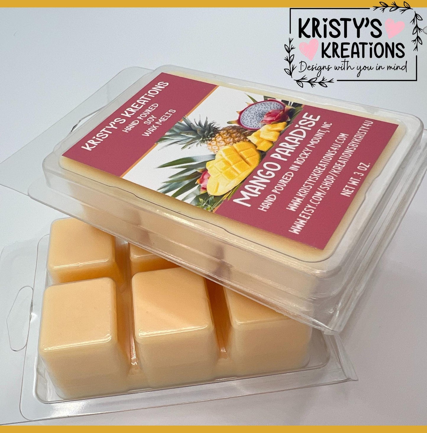 Mango Paradise Hand Poured Soy Wax Melt