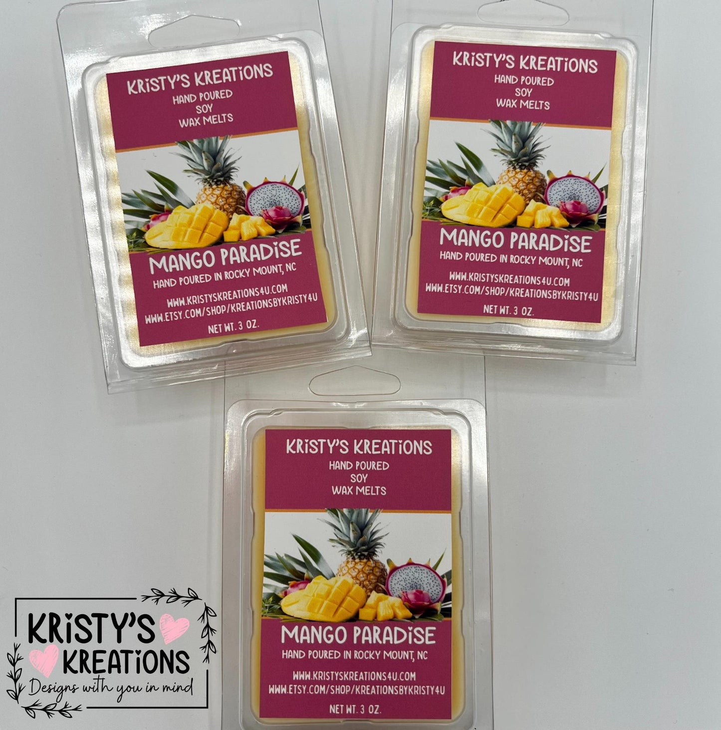 Mango Paradise Hand Poured Soy Wax Melt