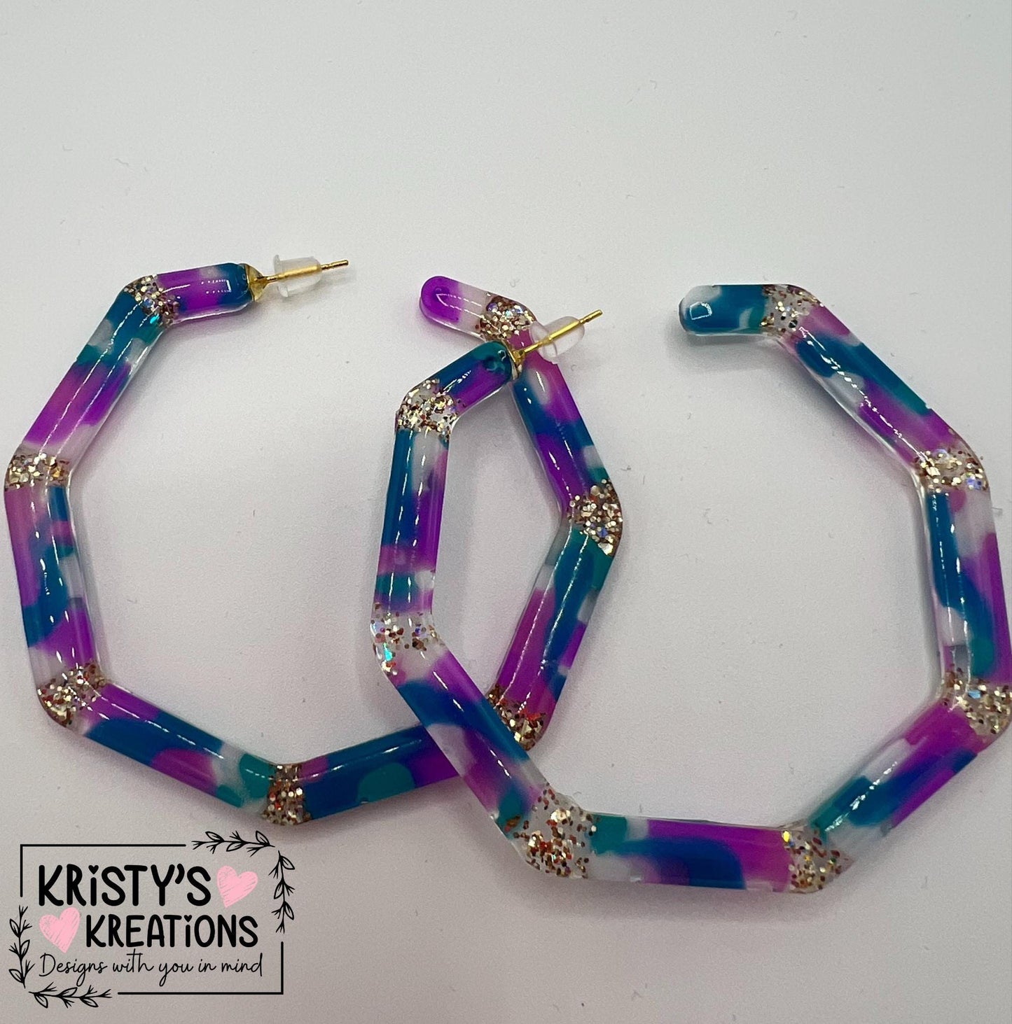 Ocean Breeze Mia Hoops - Large Hoop Earrings