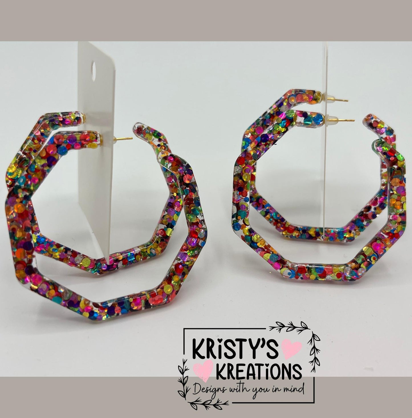 SHENANIGANS Mia Hoops -Colorful Hoop Earrings